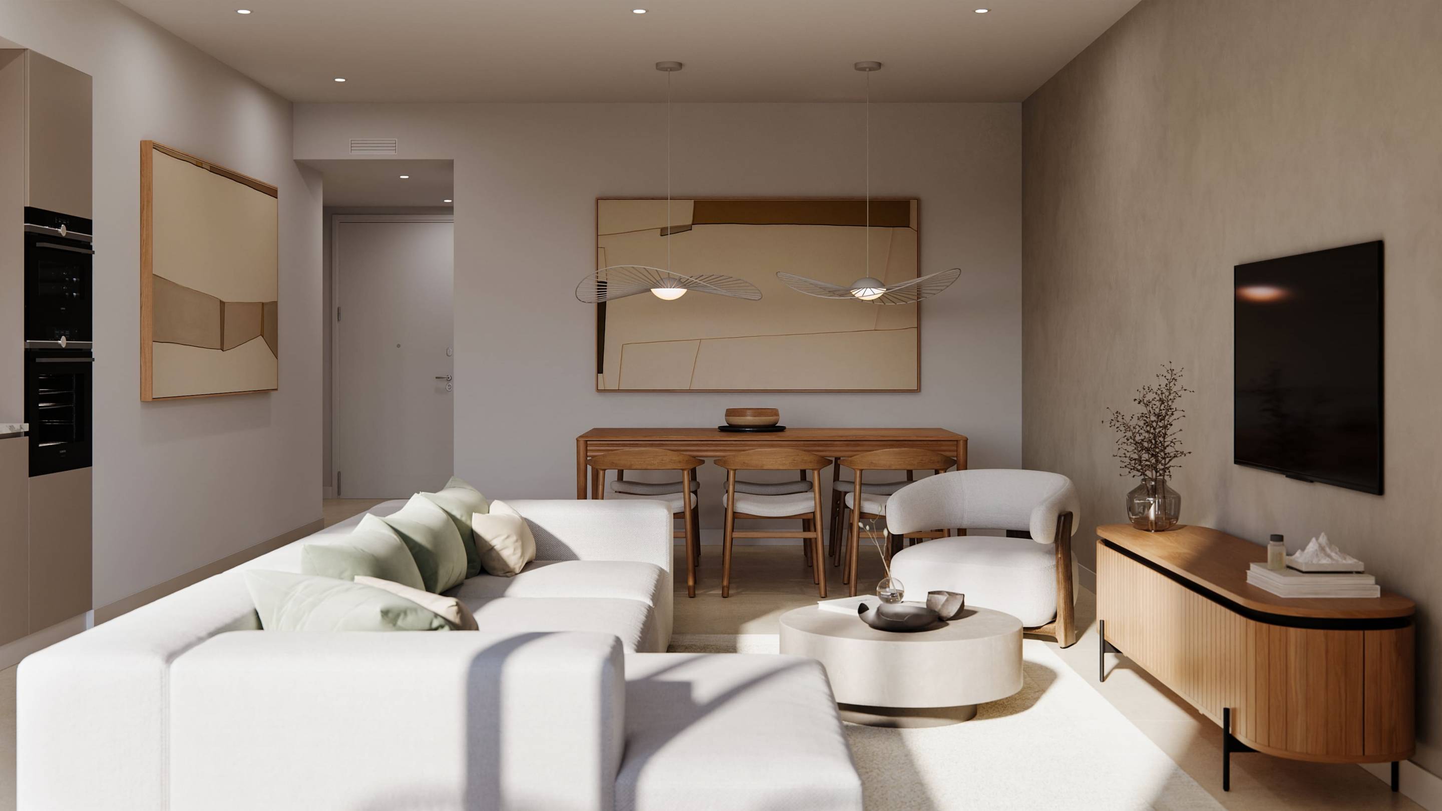 Interior staircase, 3-bedroom townhouse, Cerros del Águila, Mijas