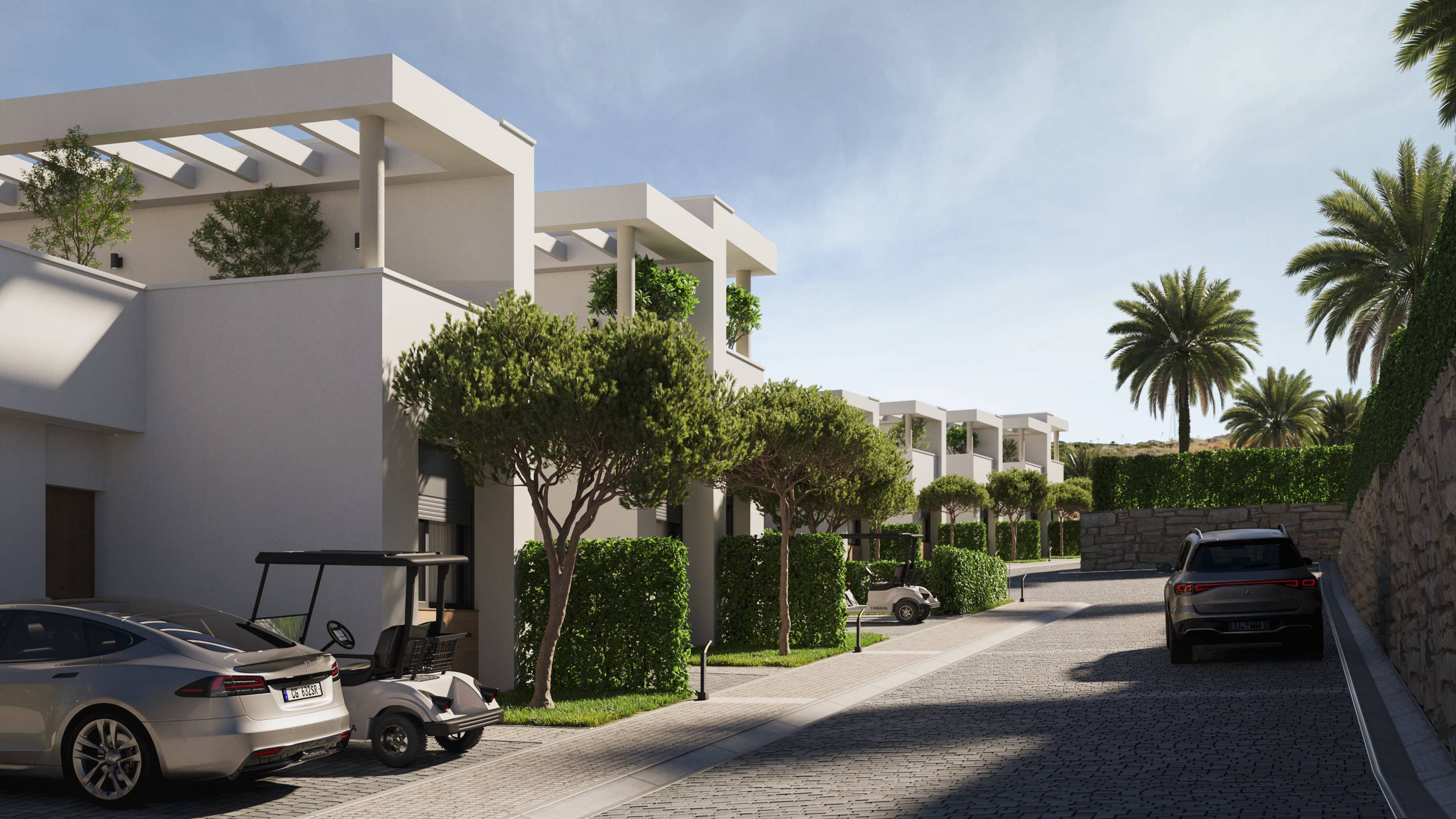 Solarium with open views, new-build townhouse, Cerros del Águila, Mijas