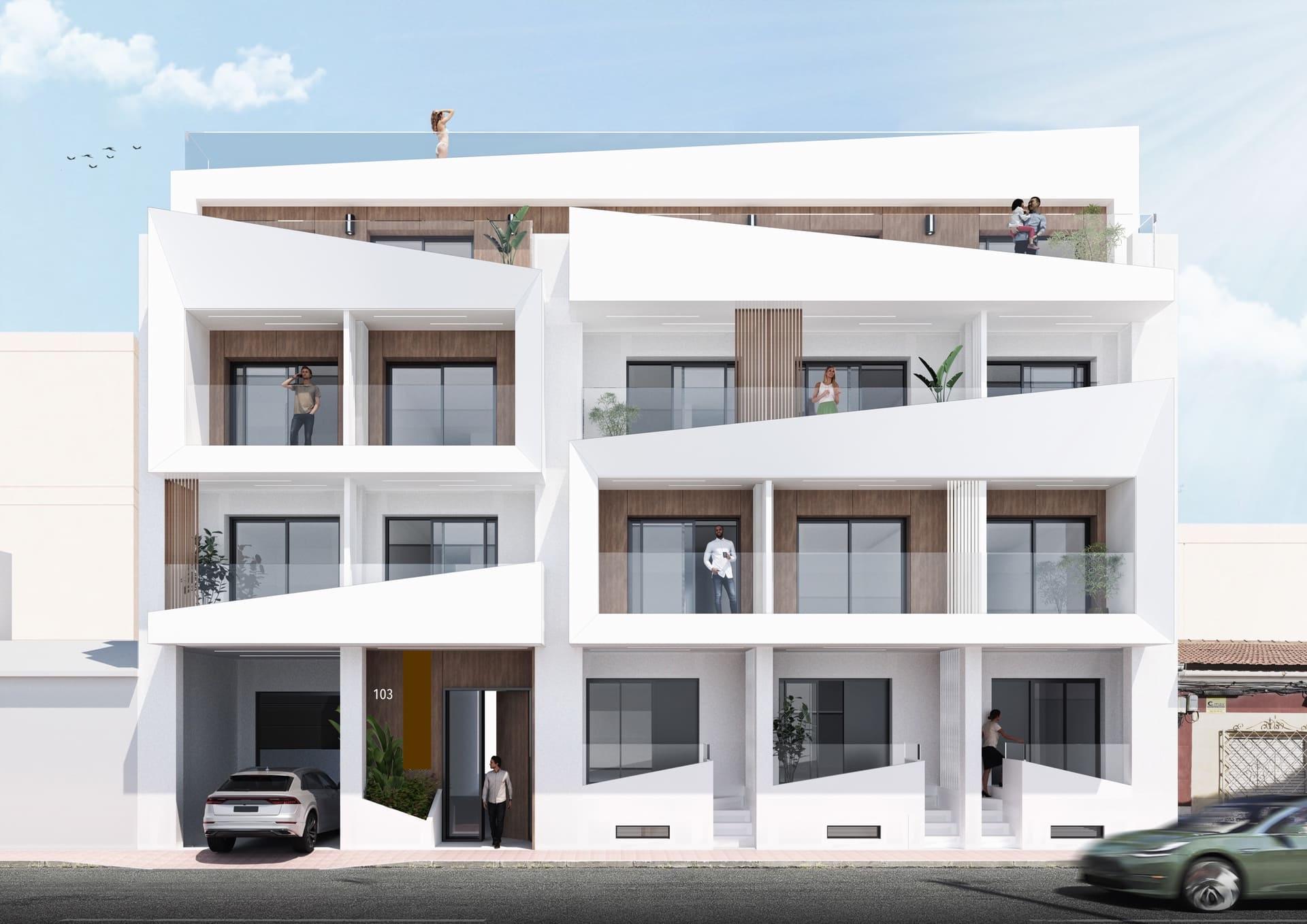 Communal area of new-build development, Estacion de Autobuses, Torrevieja