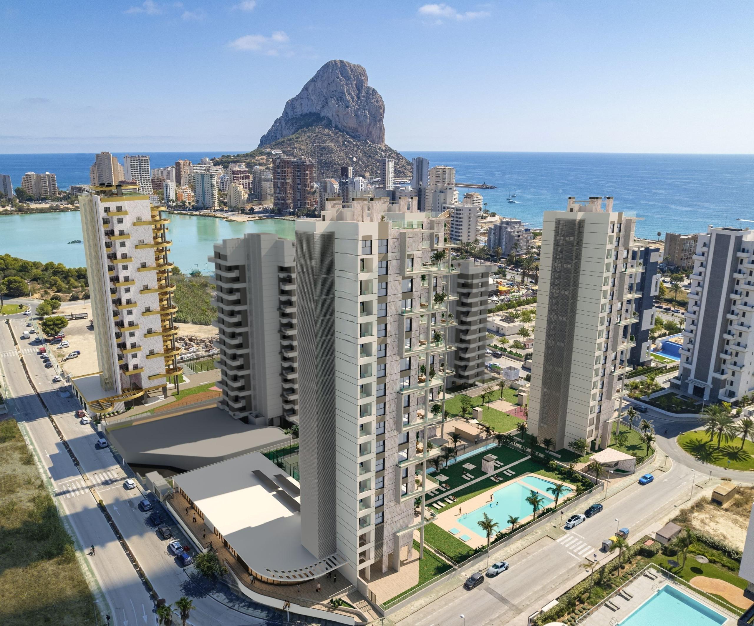Penthouse for sale in Playa Arenal-Bol, Calpe - 17th-floor new-build with sea views