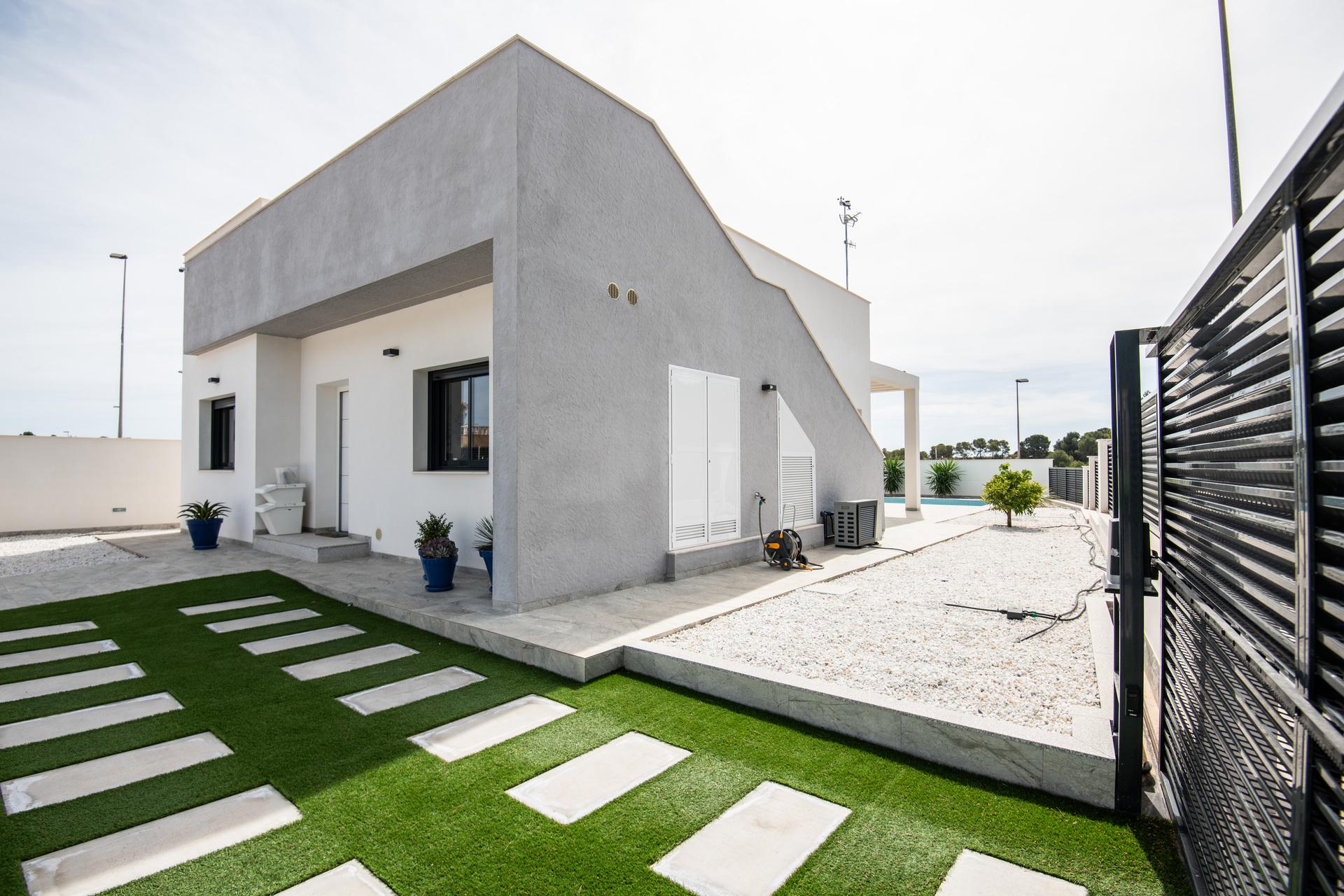 Second bedroom showing ceiling and floor finish, new-build villa, Pinar de Campoverde