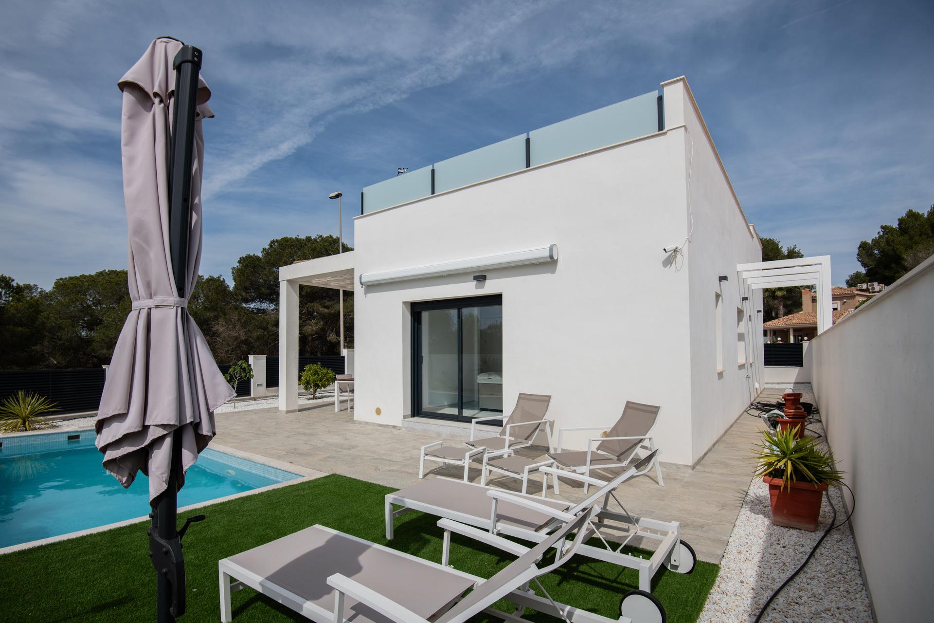 Elevated view of villa plot and surroundings, Pinar de Campoverde