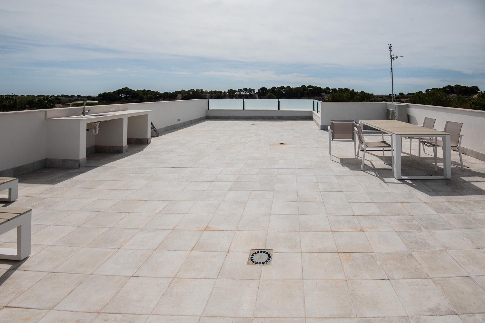 External entrance door and surround, 2-bedroom villa, Pinar de Campoverde