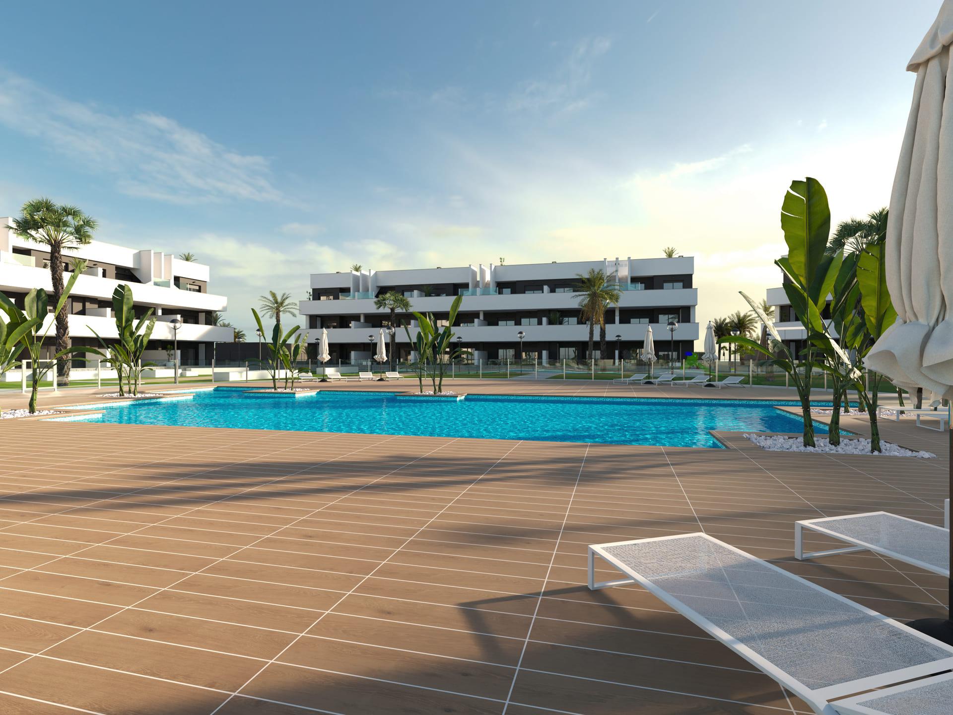 Mini-golf area within communal grounds, El Raso development