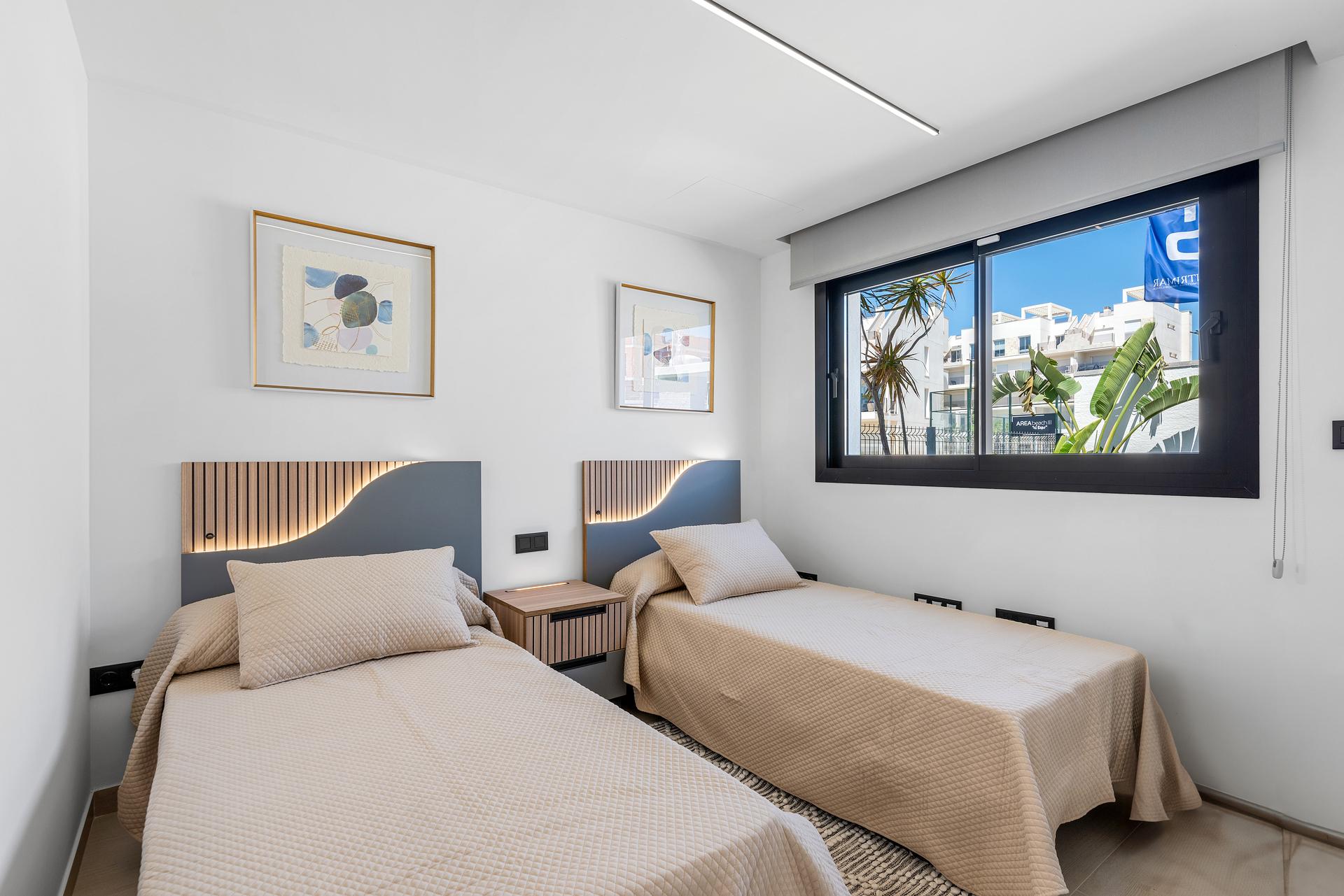Ground-floor private garden area of apartment unit, El Raso
