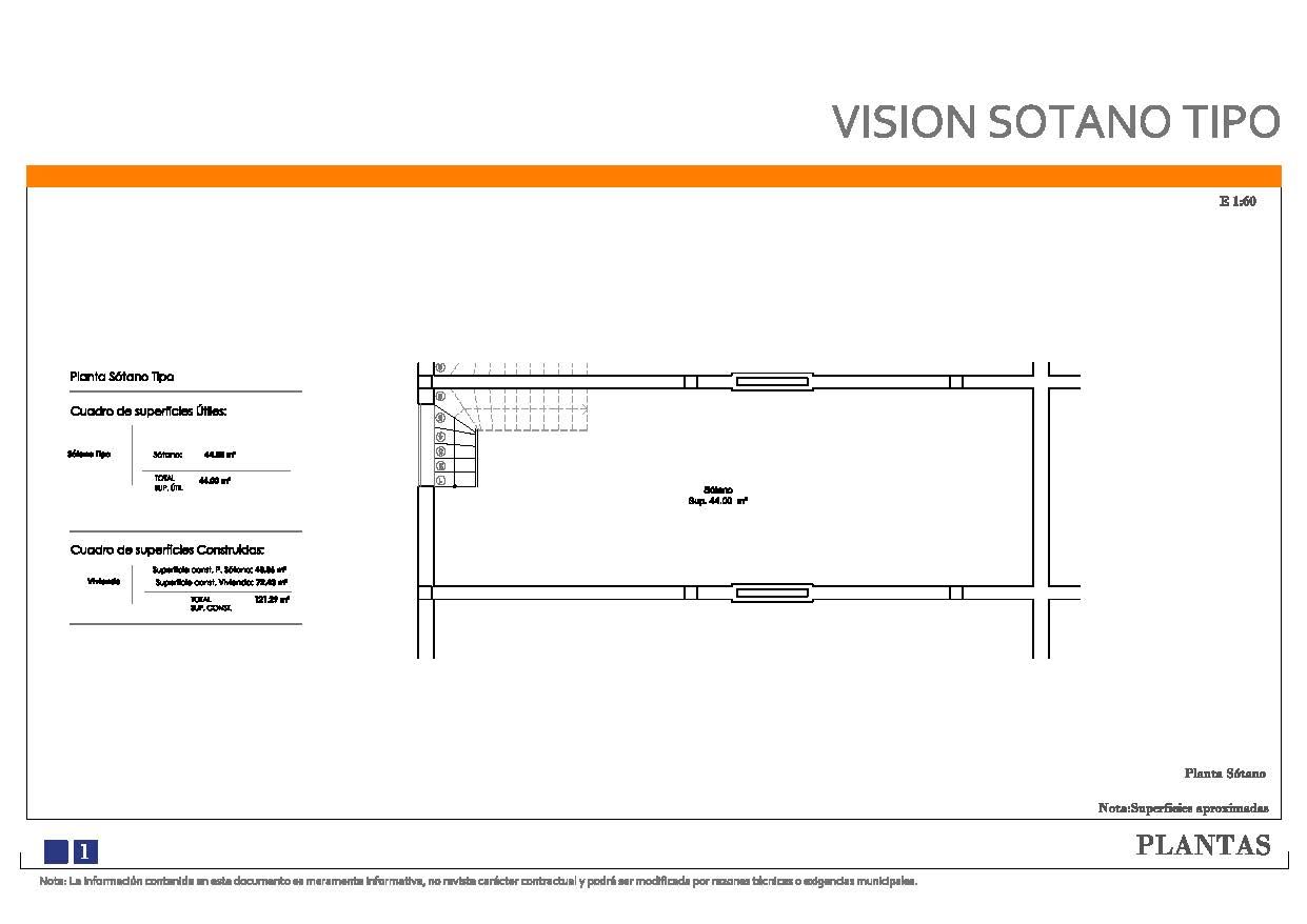 Floor plan of 2-bedroom, 2-bathroom new-build townhouse, 110 m2 build, Monte y Mar Bajo, Gran Alacant