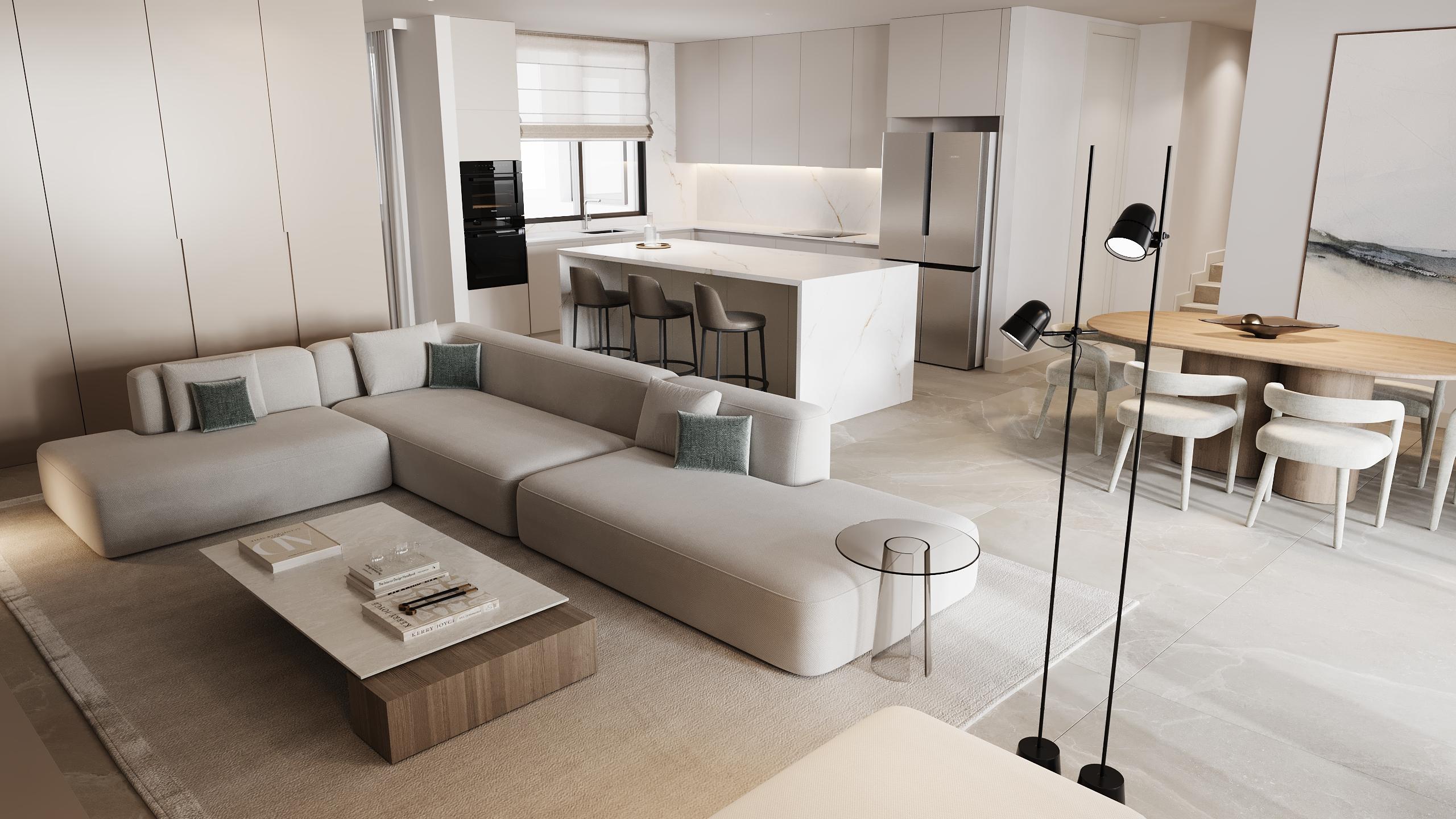 Built-in wardrobe detail in bedroom, new-build apartment, Sotoserena, Estepona