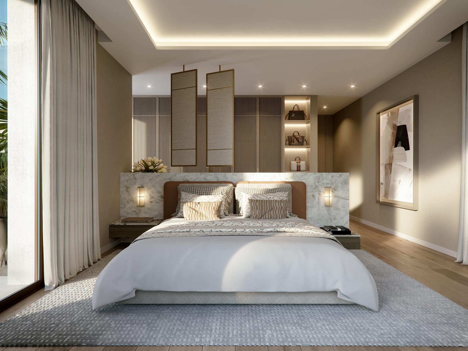 Second bedroom in 6-bedroom new-build villa, Nueva Andalucía, Marbella