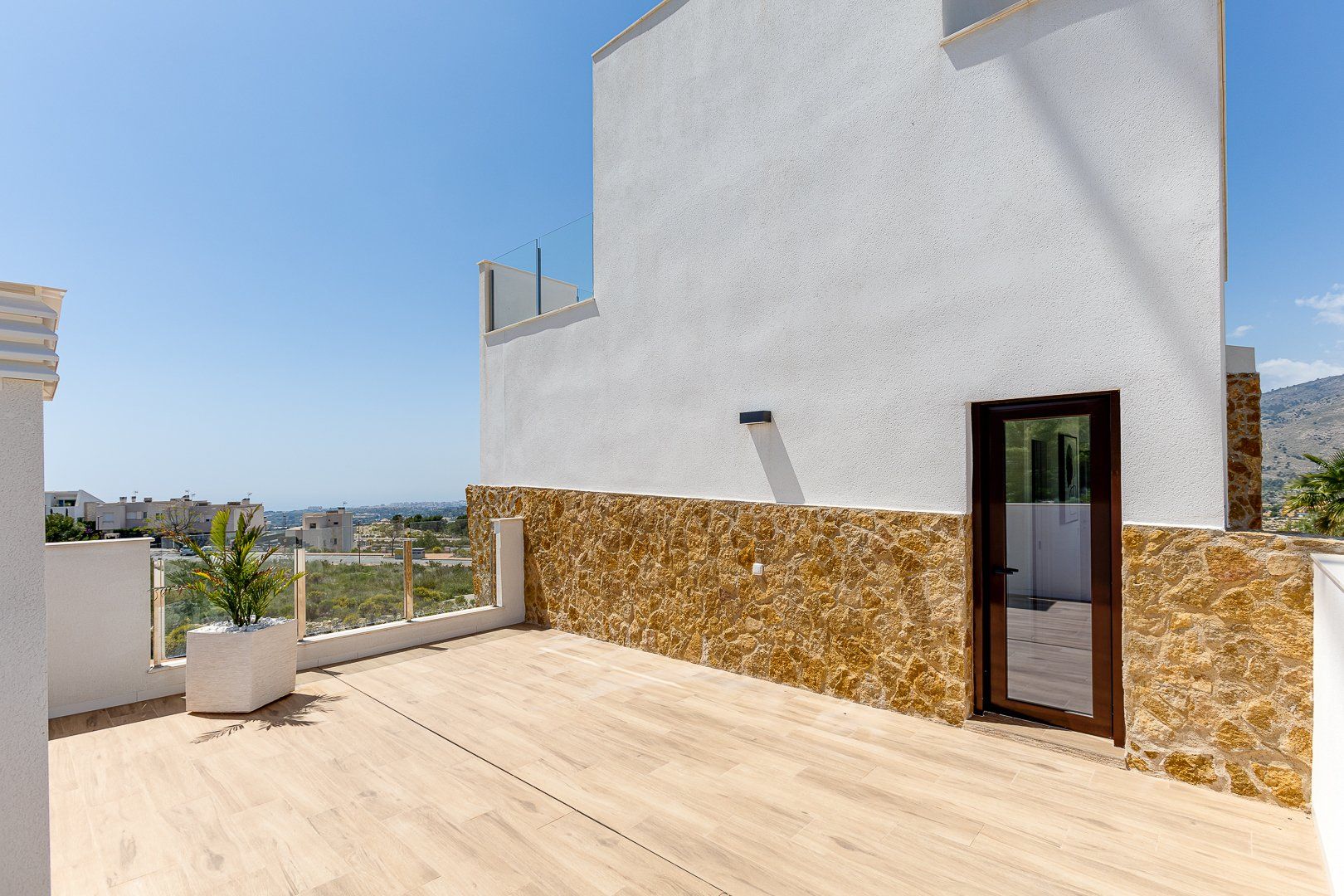 View from solarium terrace of 3-bedroom villa, Golf Bahía, Finestrat