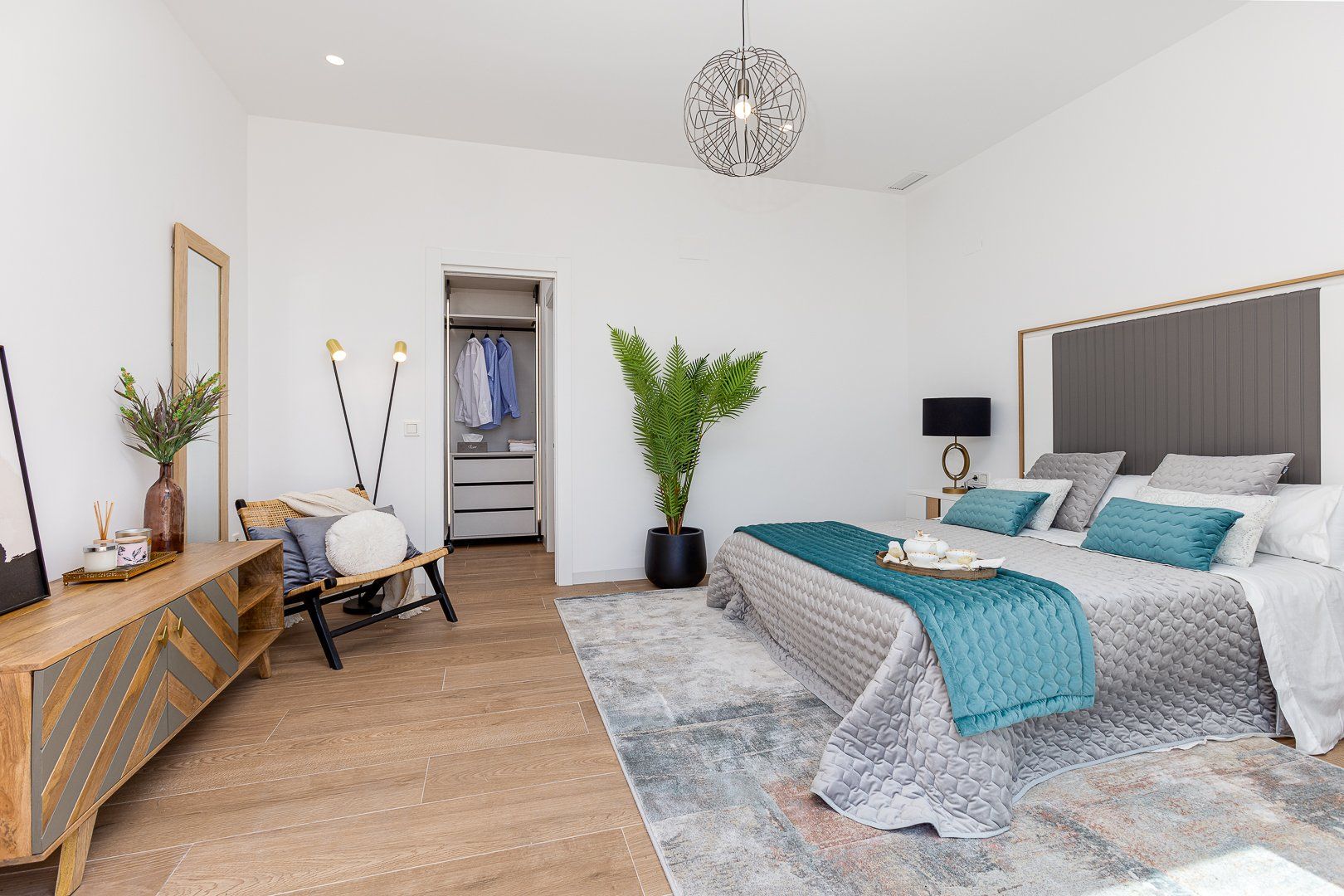Interior render of living space in 3-bedroom villa, Golf Bahía, Finestrat