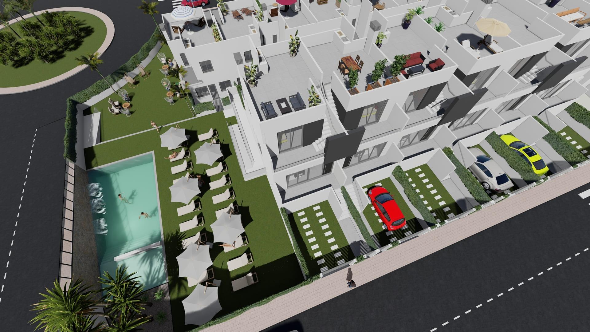 Private ground-floor patio in townhouse, Cox, Alicante