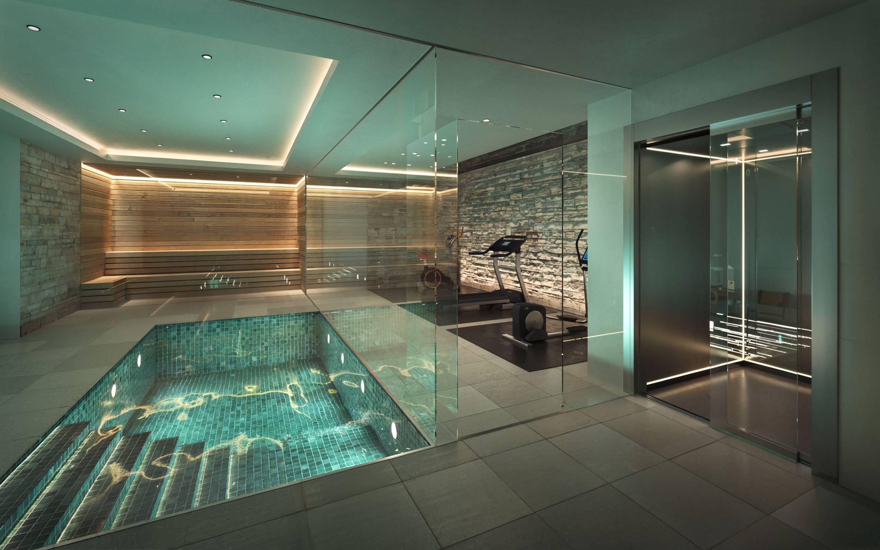 Sauna room at basement level, 5-bedroom villa in Pinomar, Jávea