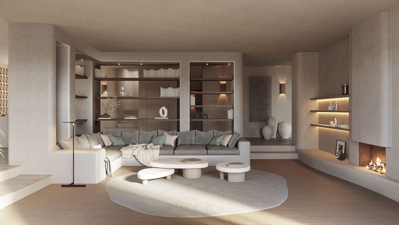 Outdoor terrace adjoining new-build villa, Altea Hills, Altea