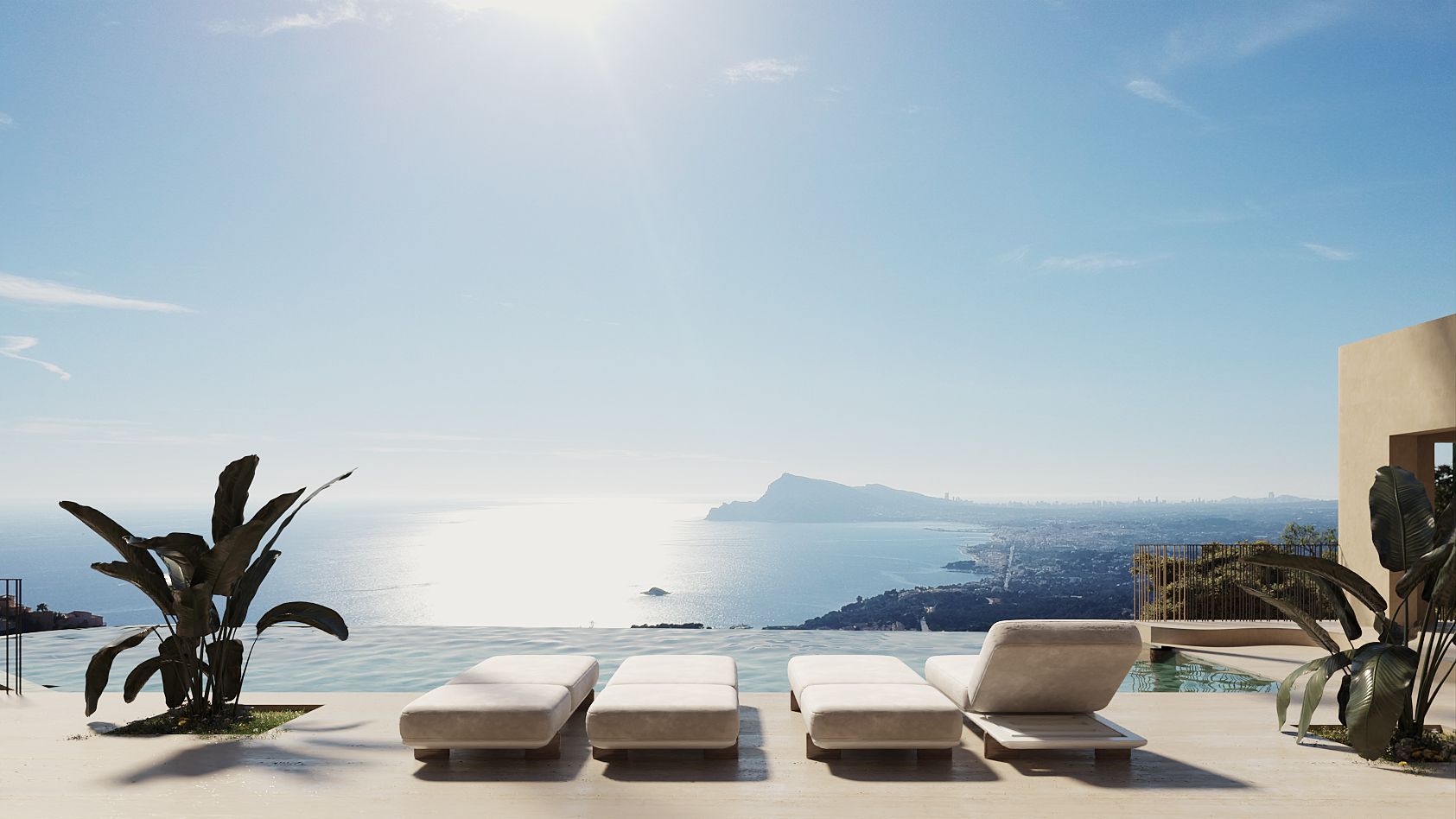 Private parking and driveway area, 4-bedroom villa in Altea Hills