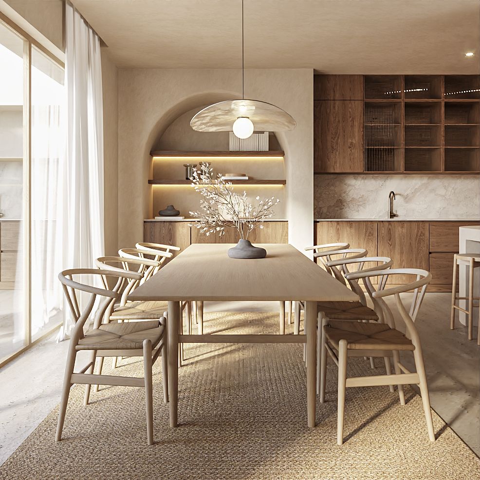 Kitchen and dining area in 4-bedroom new-build villa, Altea Hills