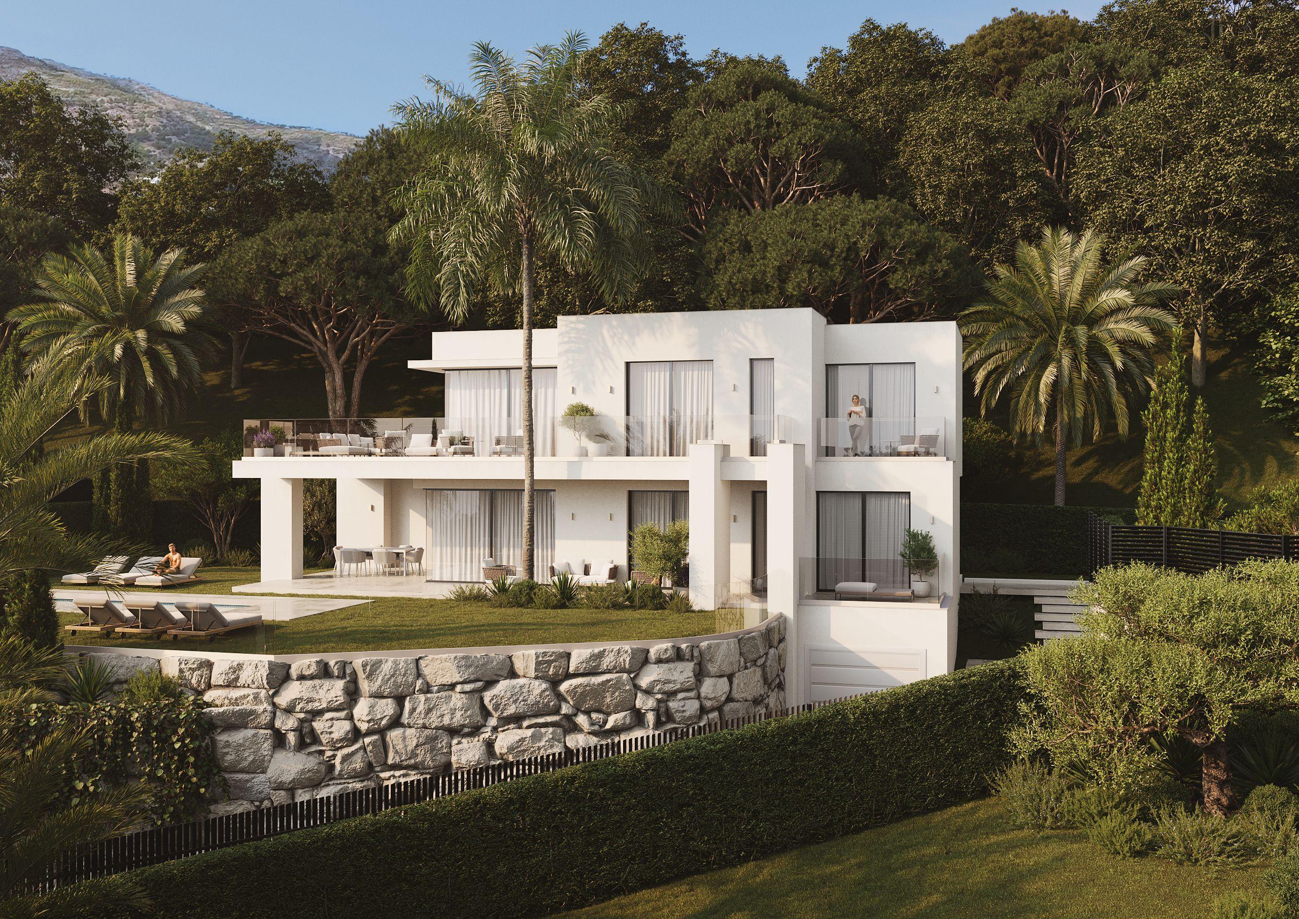 Hallway and staircase in new-build villa, Mijas Pueblo