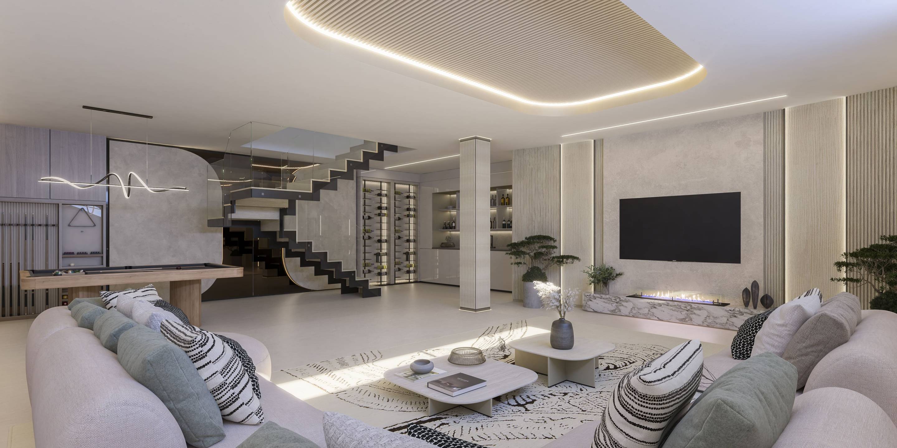 Interior corridor in 3-bedroom apartment, Los Almendros, Benahavis