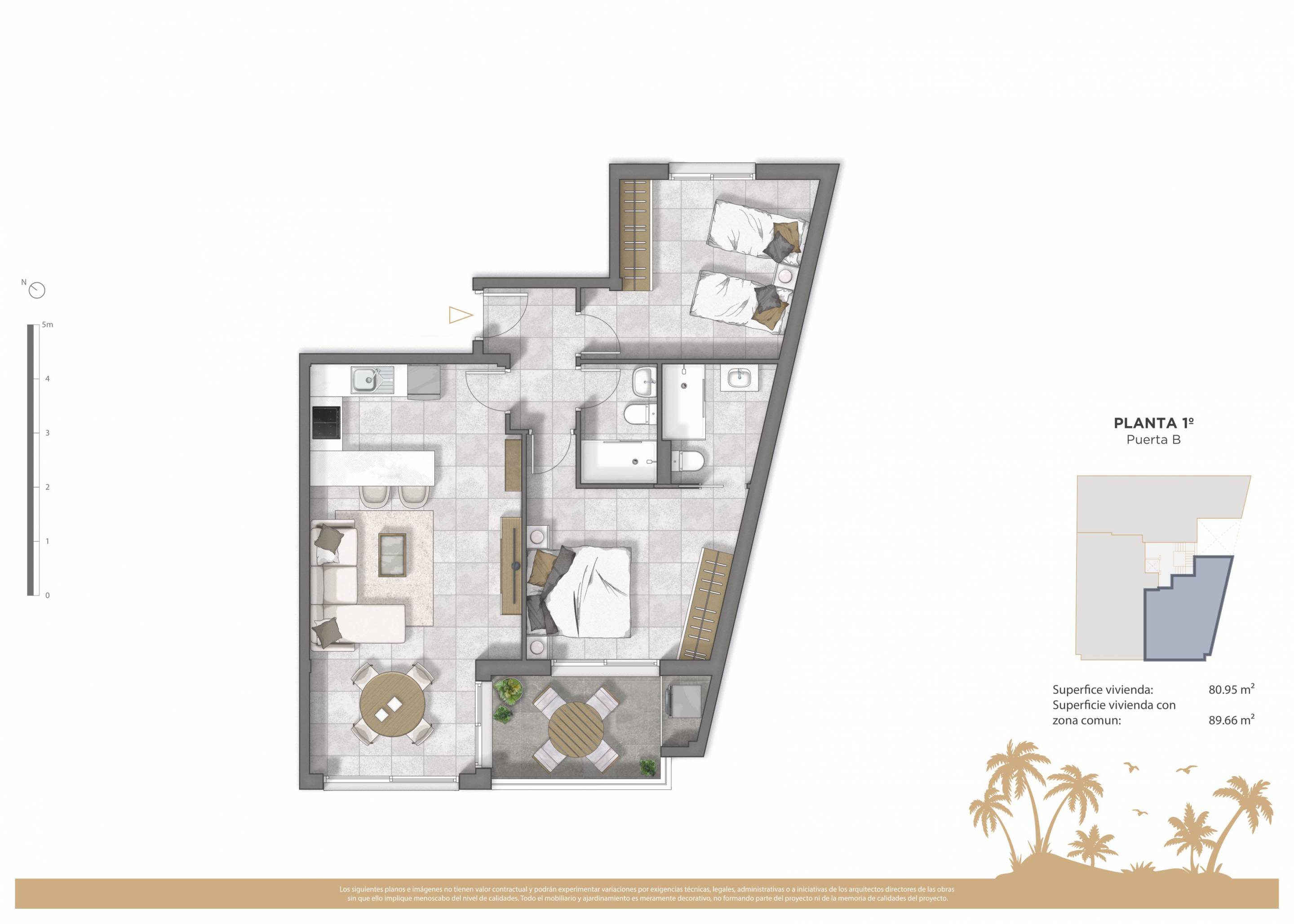 Outdoor communal area or garden space in new-build complex, Centro, Guardamar Del Segura