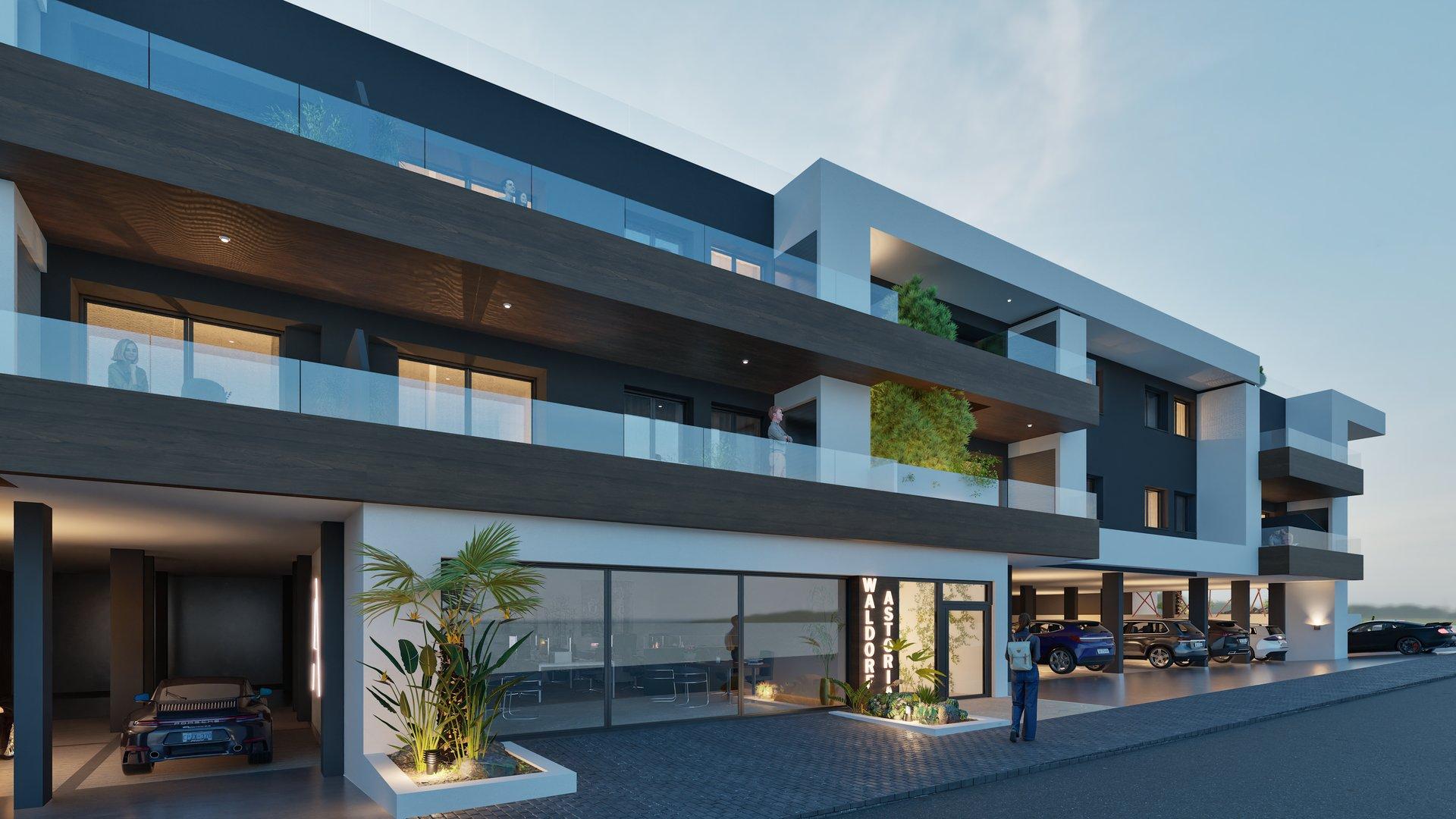Solarium area on roof level of penthouse, Pueblo 4, Benijofar
