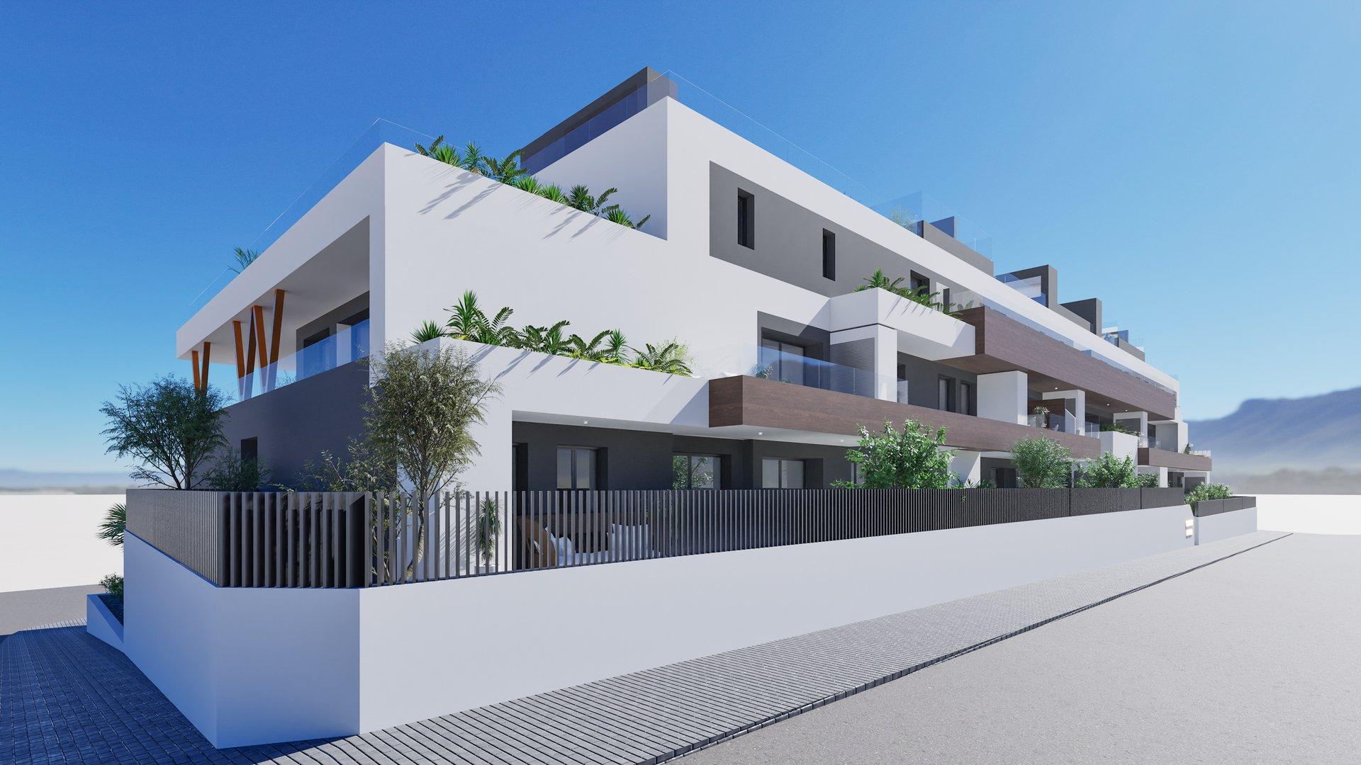 Fitted kitchen in new-build penthouse, Pueblo 4, Benijofar
