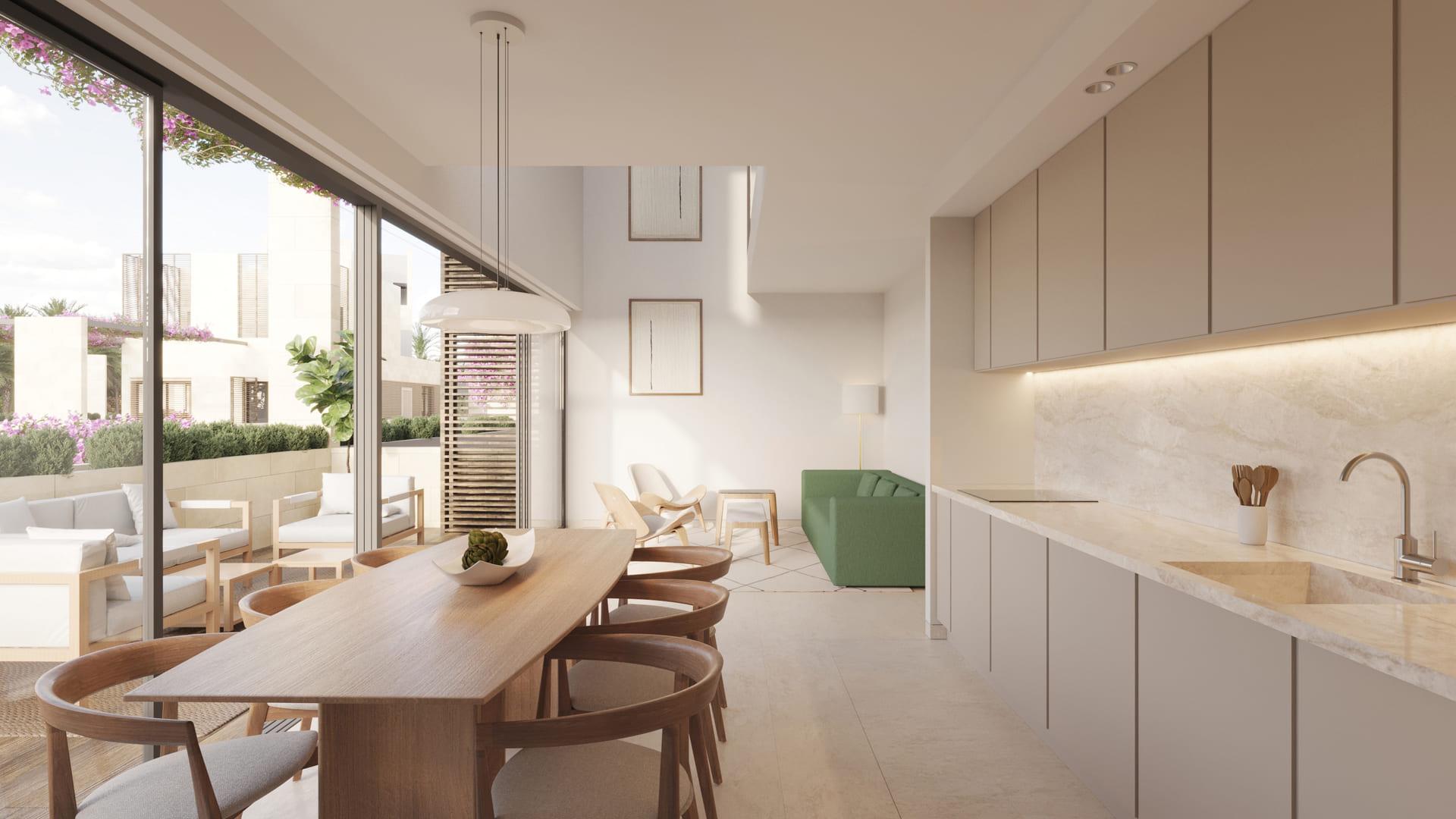 Bathroom with fitted units and walk-in shower in 3-bedroom penthouse, Nueva Milla De Oro