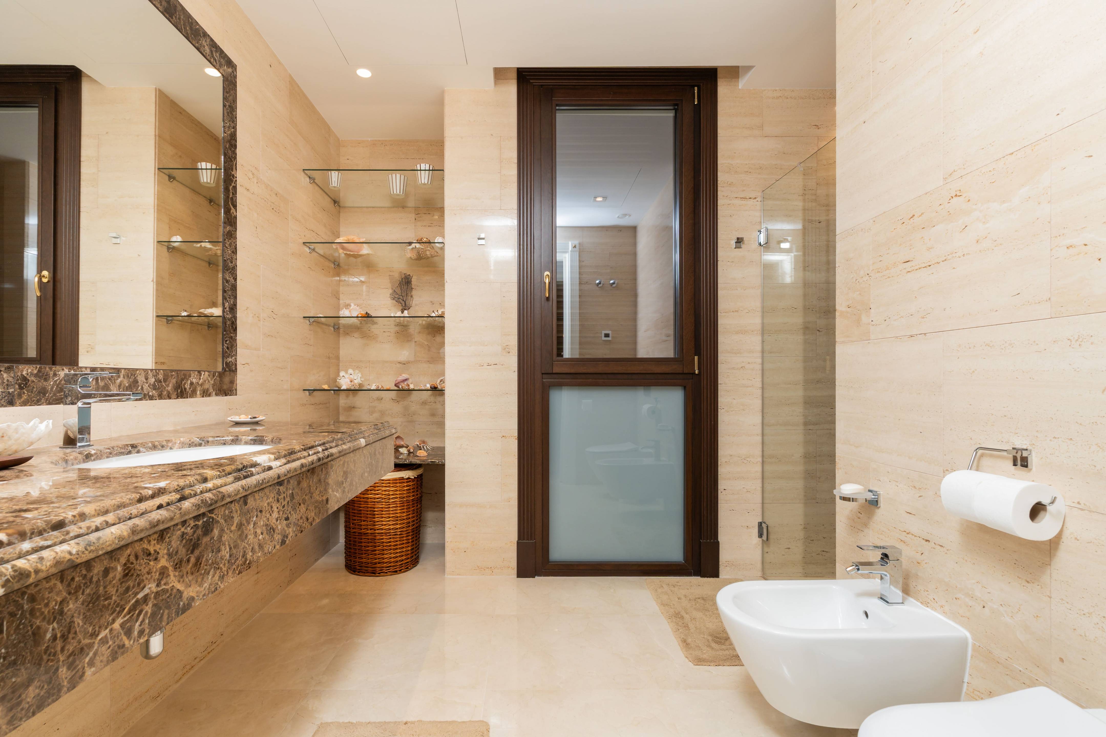 Interior hallway in new-build villa, Casasola, Estepona