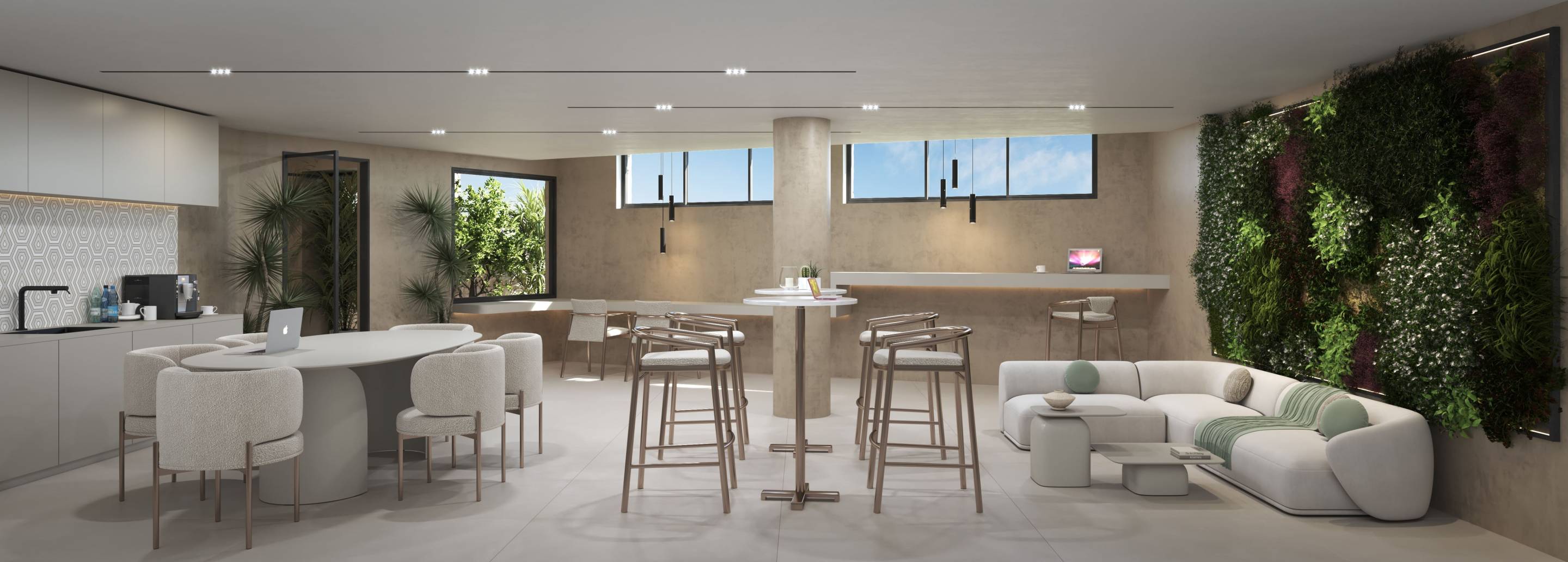 Communal pool in seven-unit new-build complex, Cabopino, Marbella