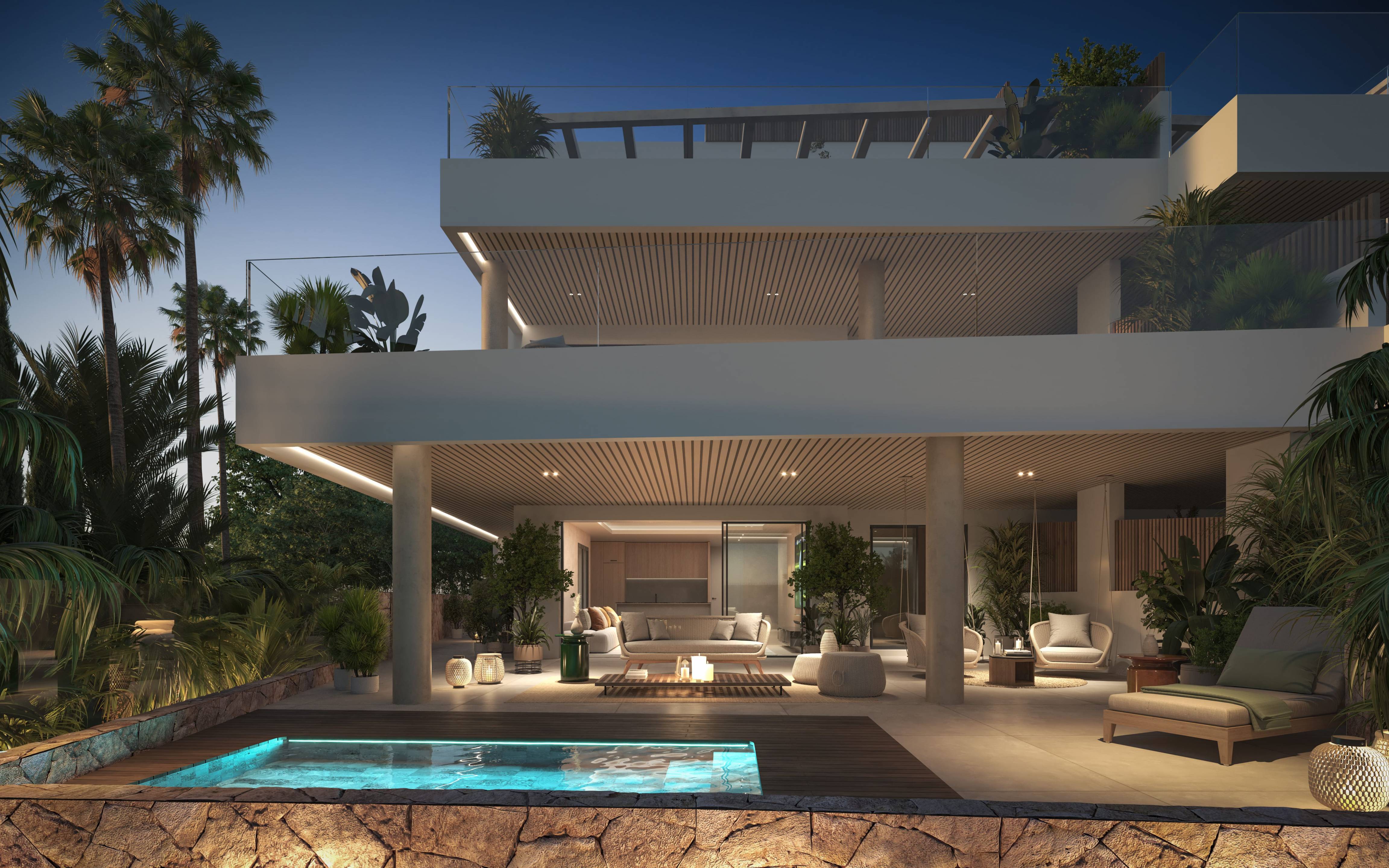 Equipped community gym in new-build complex, Cabopino, Marbella