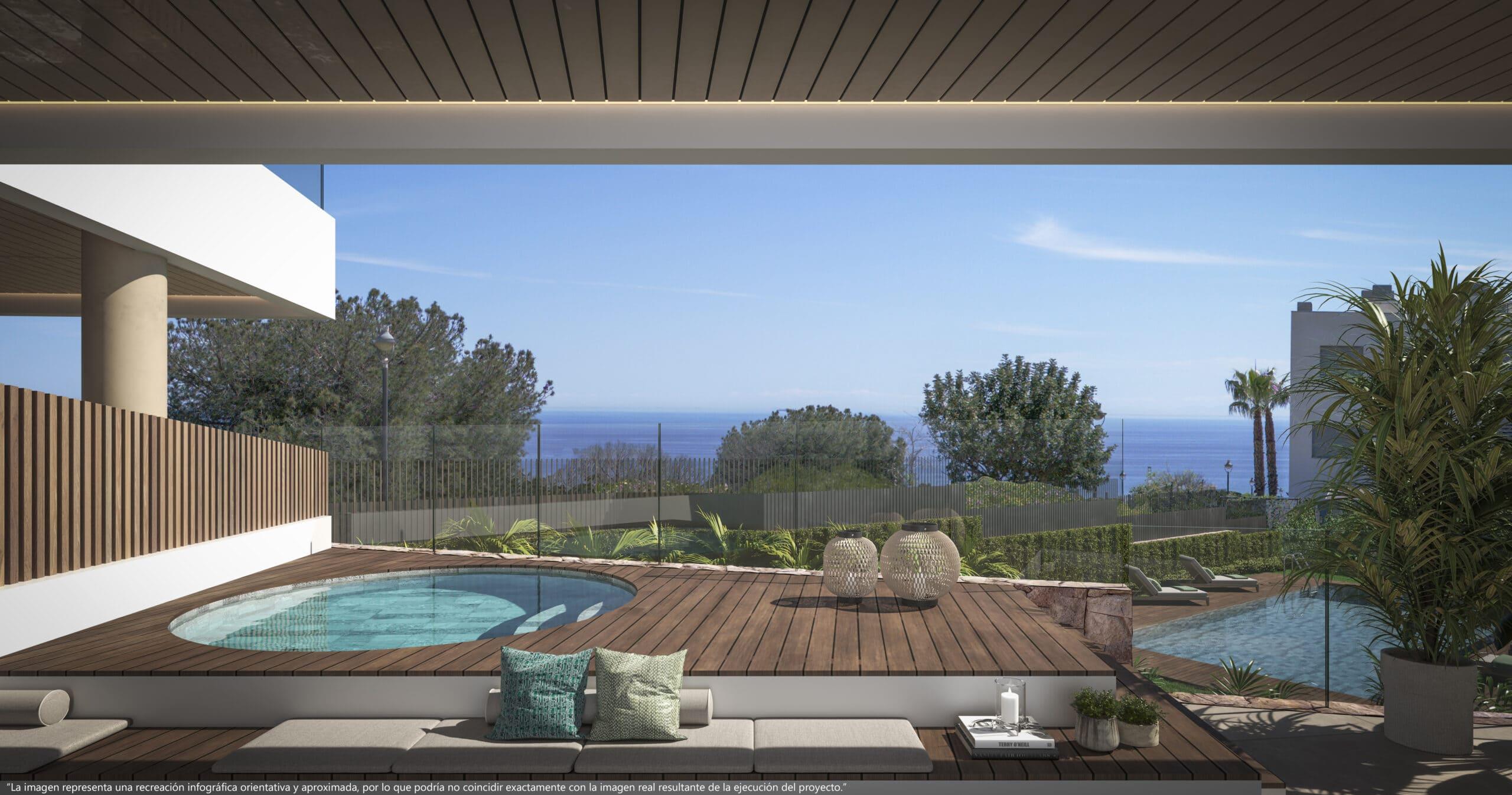 Third bedroom in ground-floor new-build apartment, Cabopino, Marbella