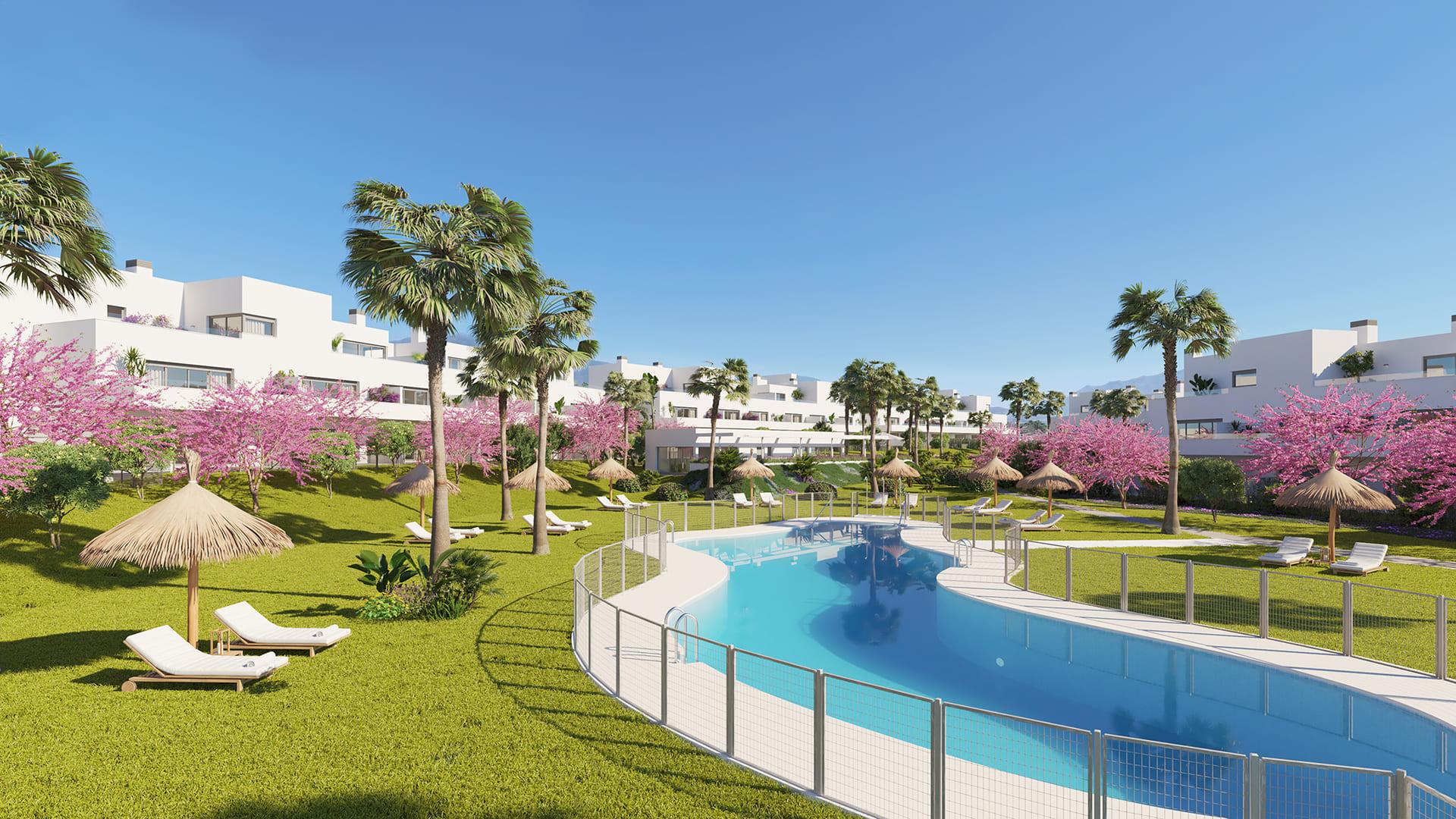 Sea view from apartment in Los Flamingos, Estepona