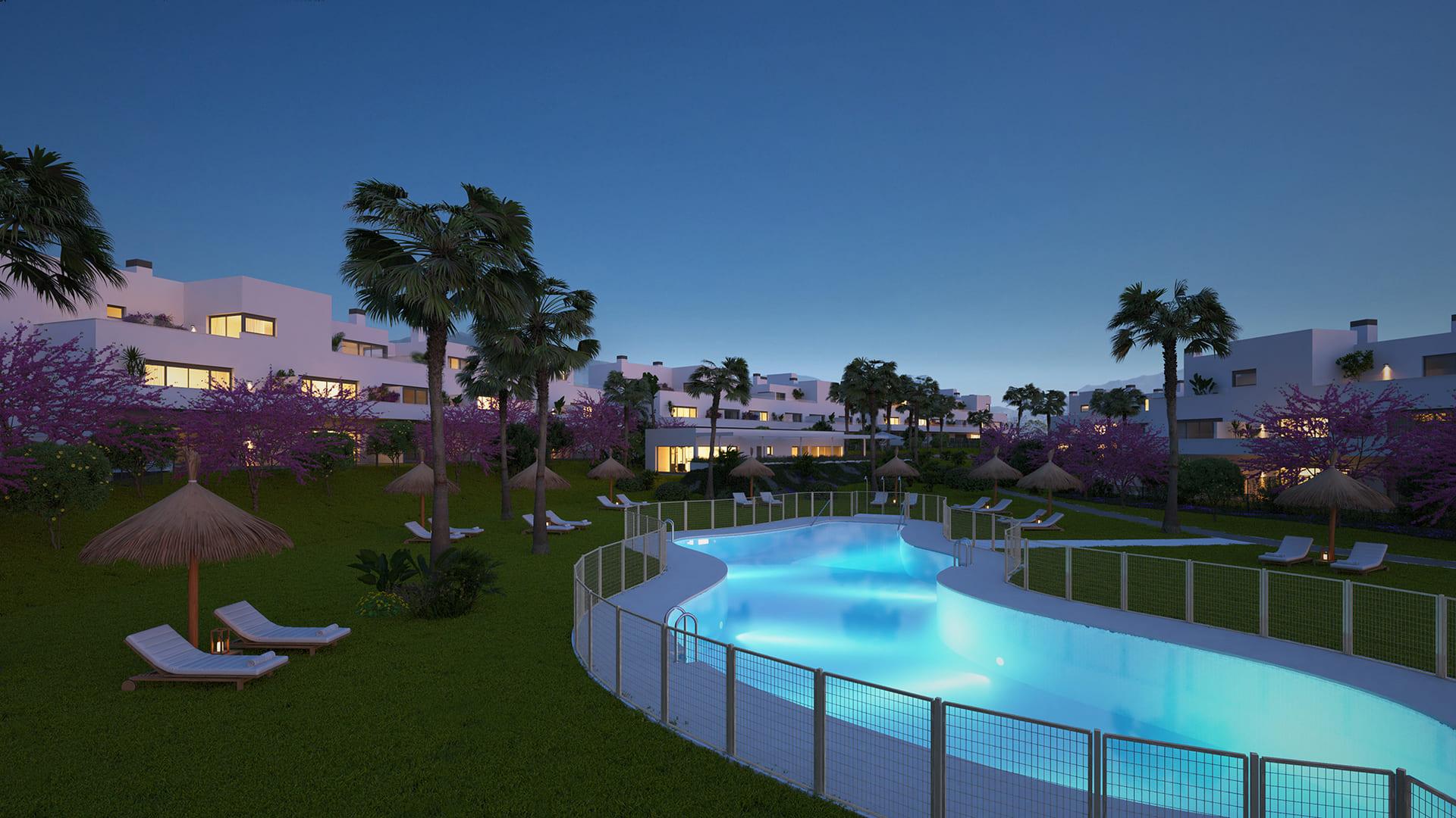 Development site and surrounding area, Los Flamingos, Estepona