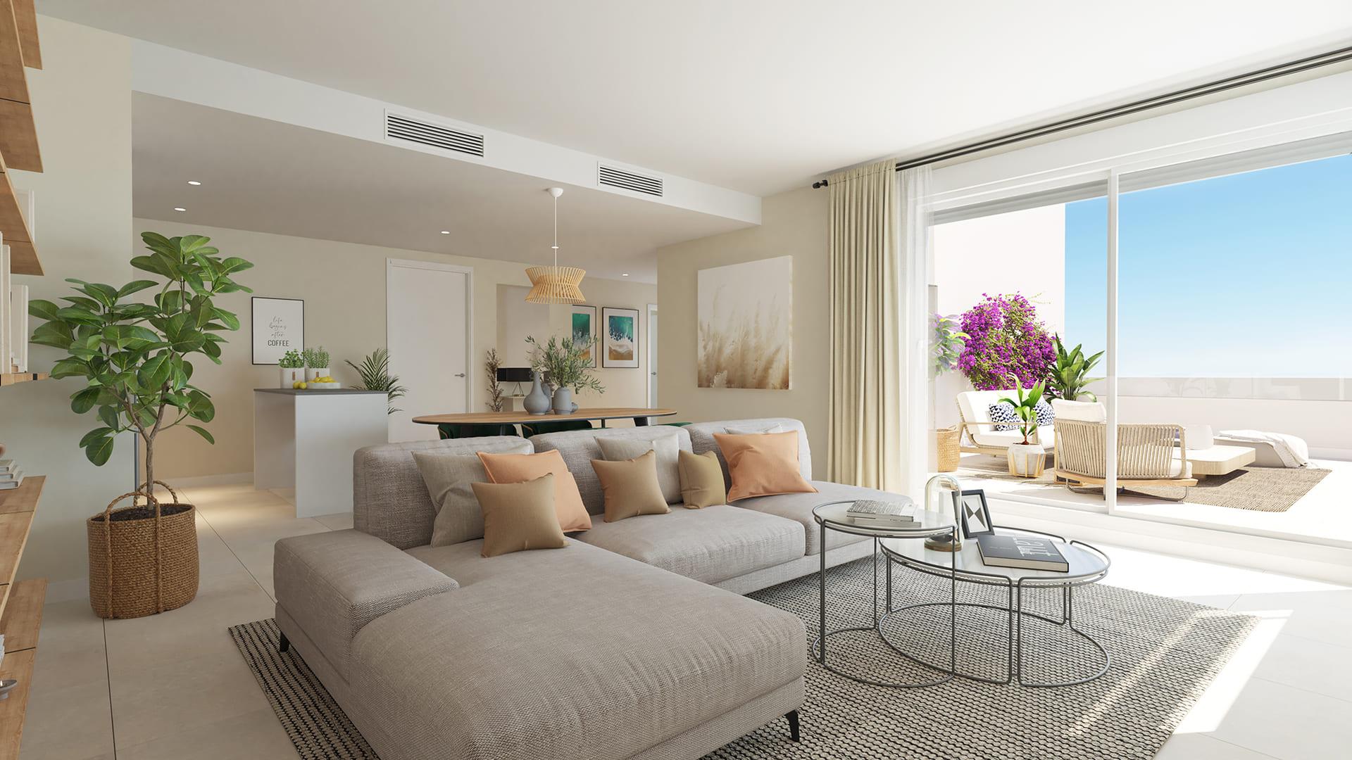 Second bathroom in 2-bedroom apartment, Los Flamingos, Estepona