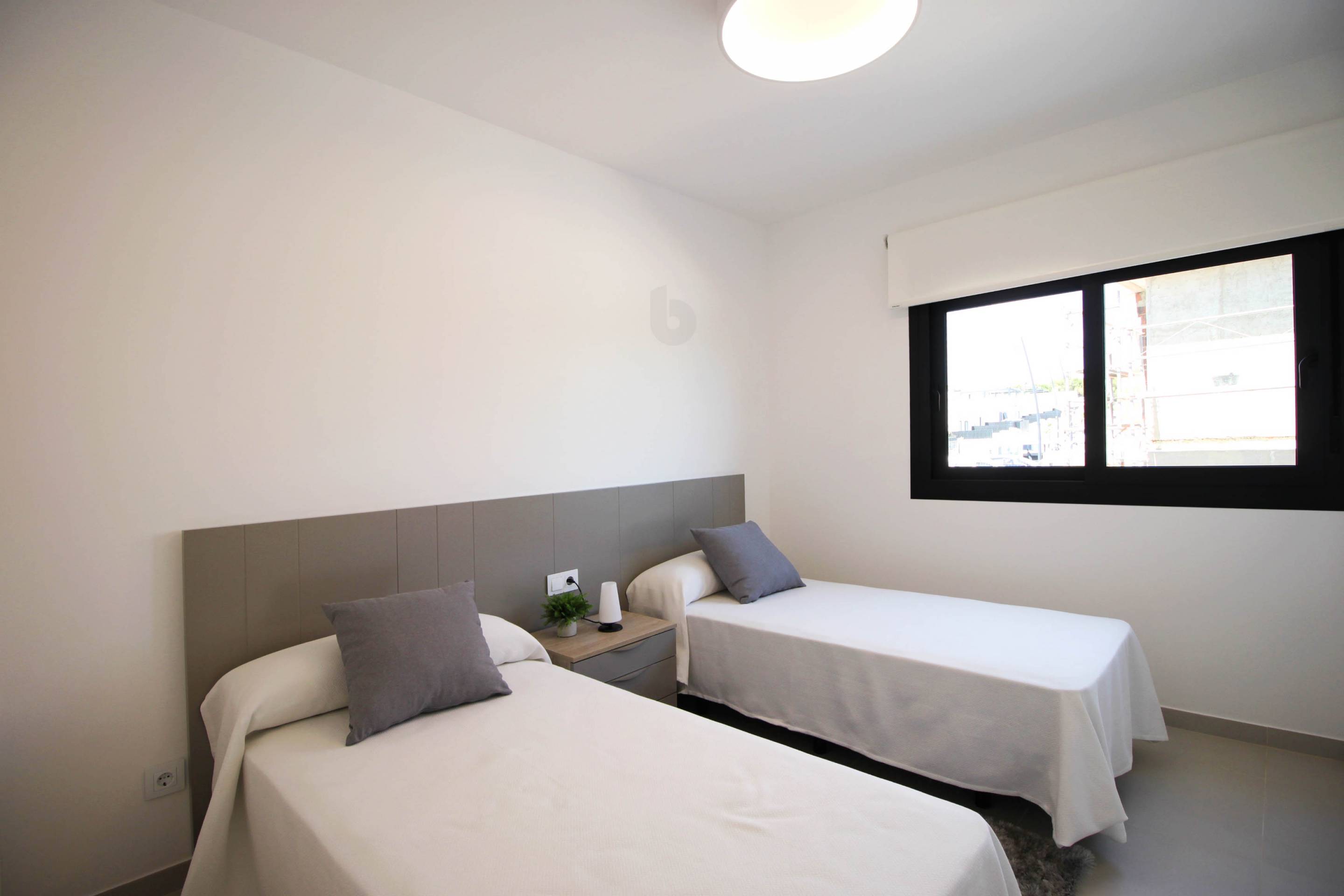 Living-dining room layout in 3-bedroom apartment, Lo Romero Golf, Pilar De La Horadada