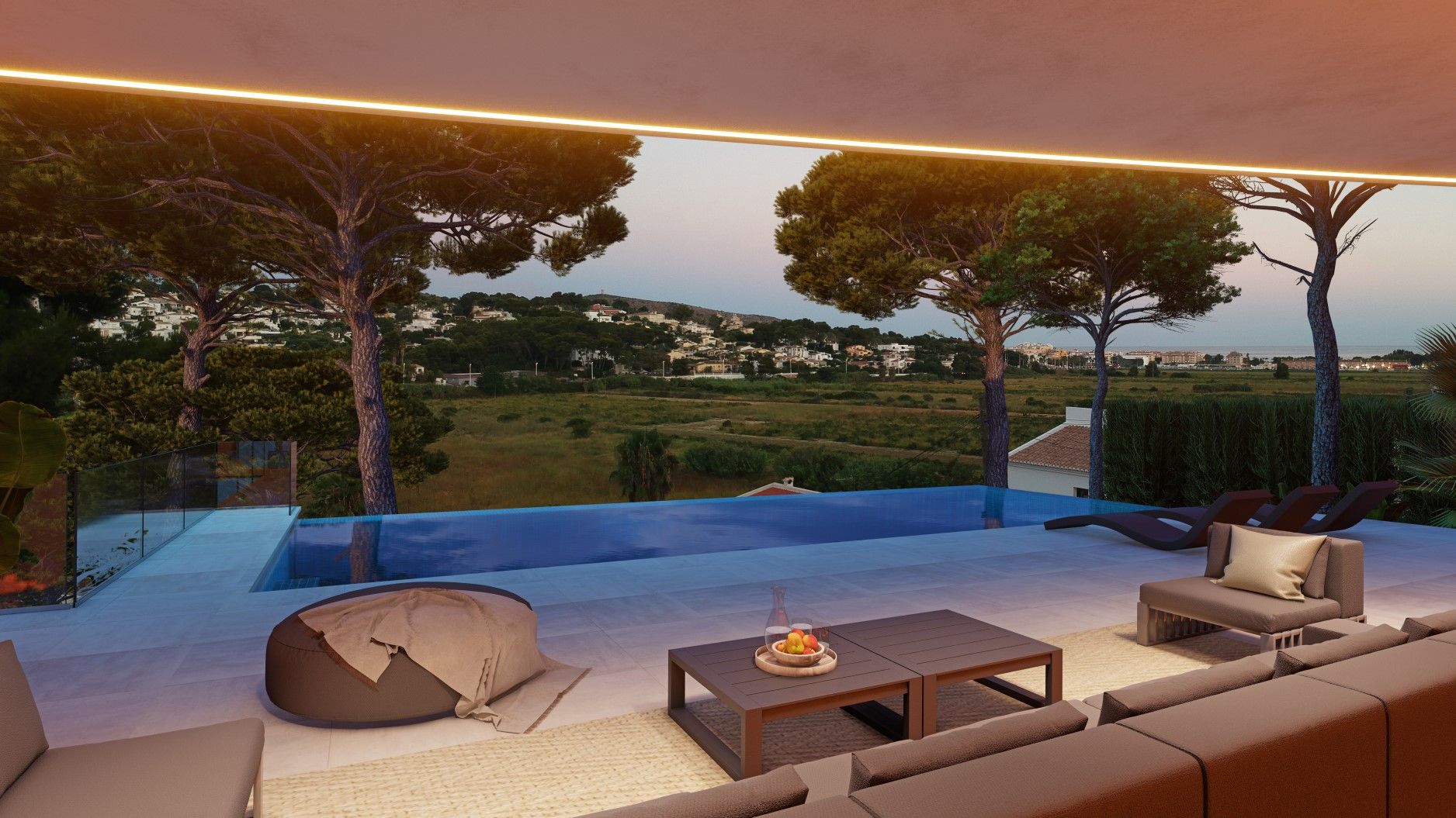 Second bedroom in 4-bedroom new-build villa in Benimeit-Tabaira, Moraira