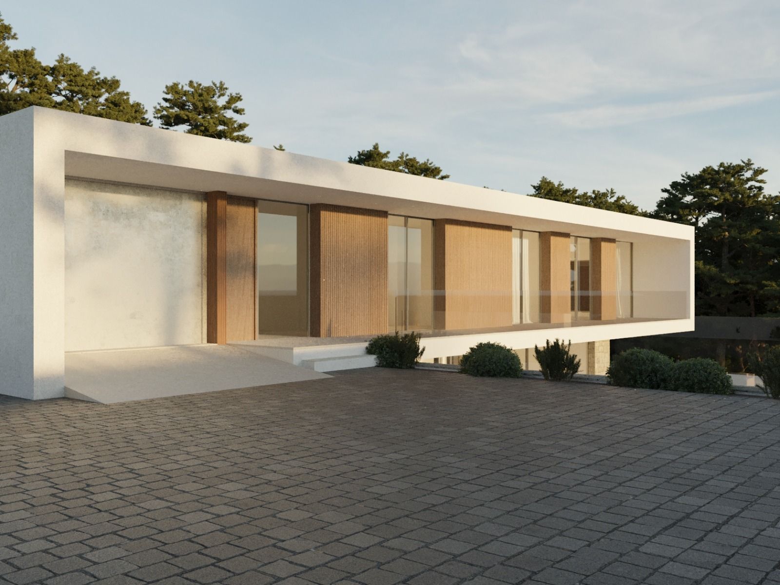 Upper-floor plan of 4-bedroom new-build villa in Benimeit-Tabaira, Moraira