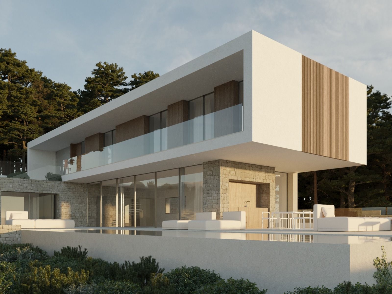 Interior room in 4-bedroom new-build villa in Benimeit-Tabaira, Moraira