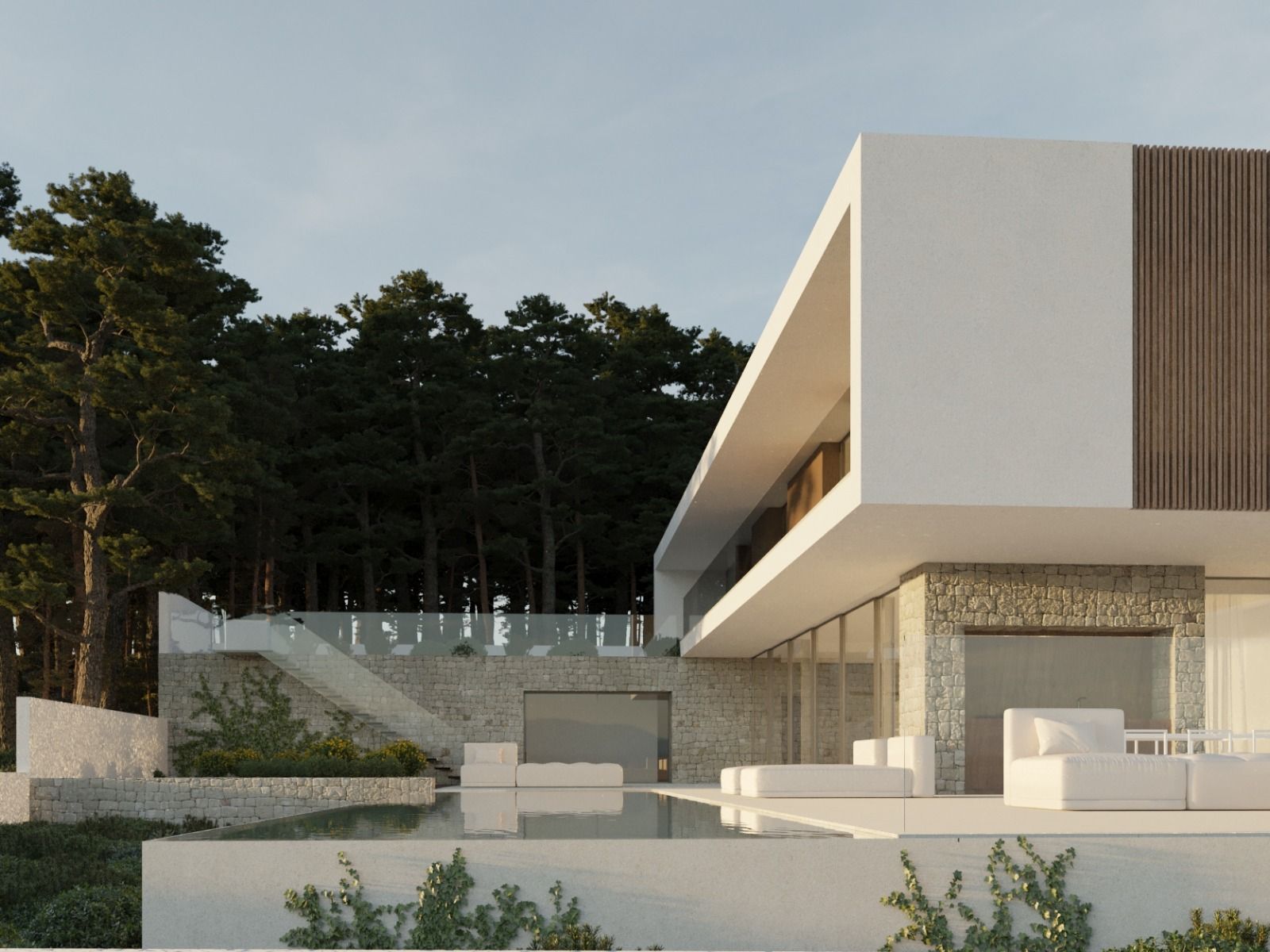 Second interior room in 4-bedroom new-build villa in Benimeit-Tabaira, Moraira