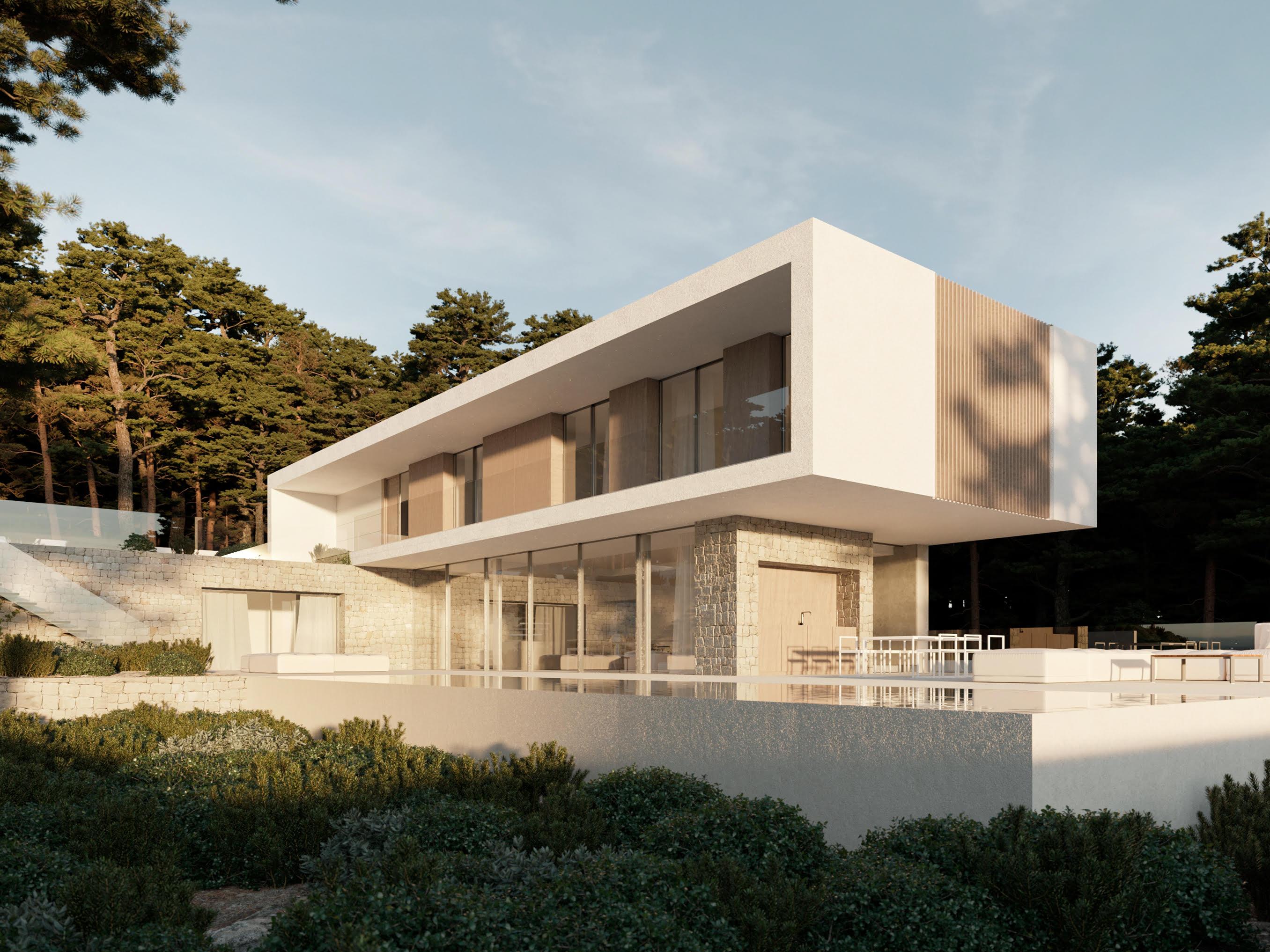 Kitchen in 4-bedroom new-build villa in Benimeit-Tabaira, Moraira
