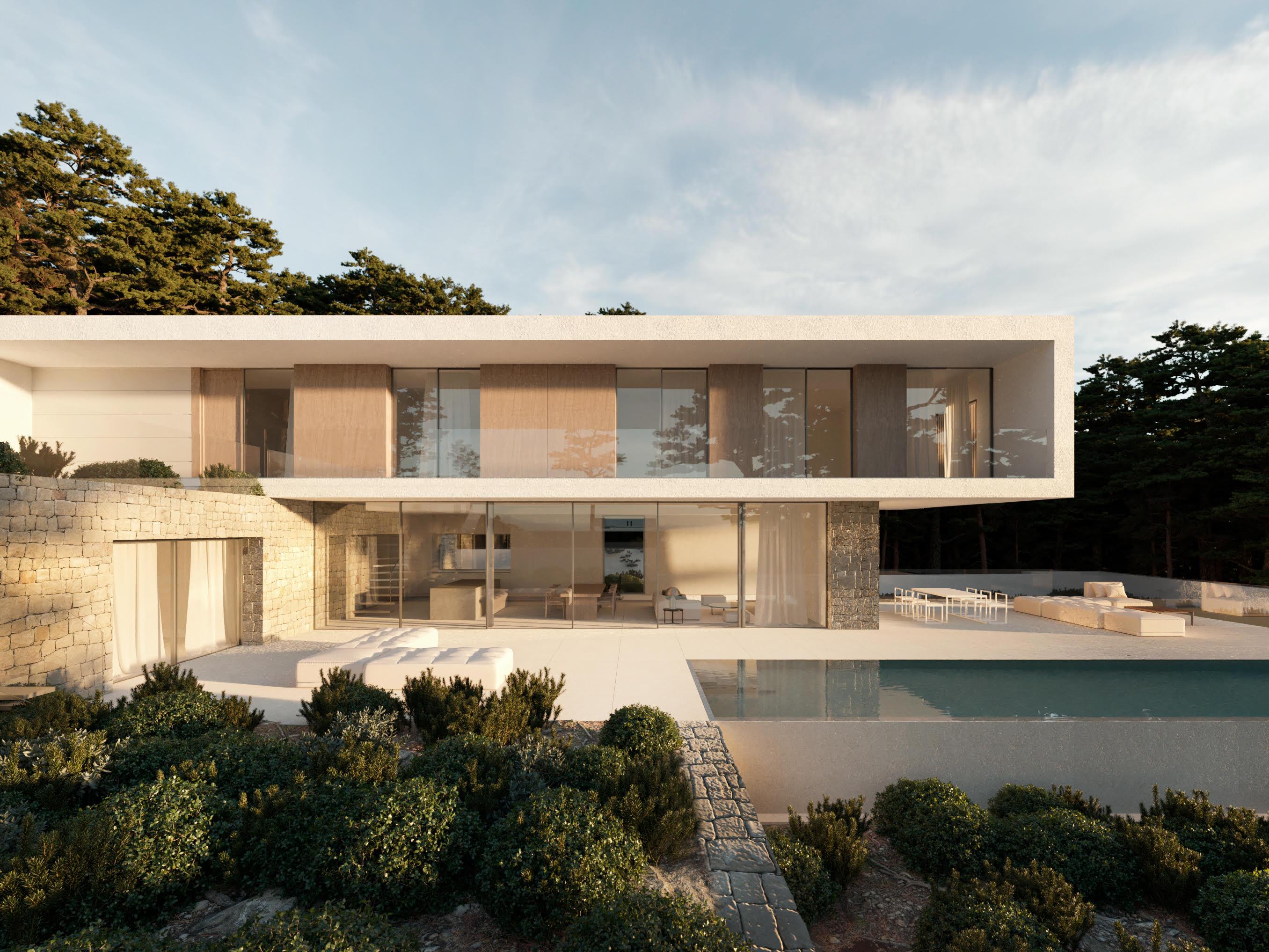 Master bedroom in 4-bedroom new-build villa in Benimeit-Tabaira, Moraira