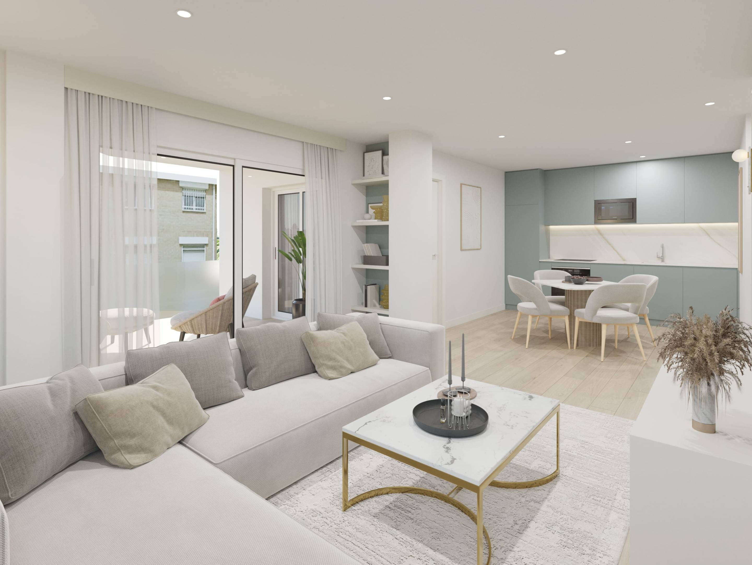 Bathroom fittings in 2-bedroom new-build, Pueblo, Guardamar Del Segura