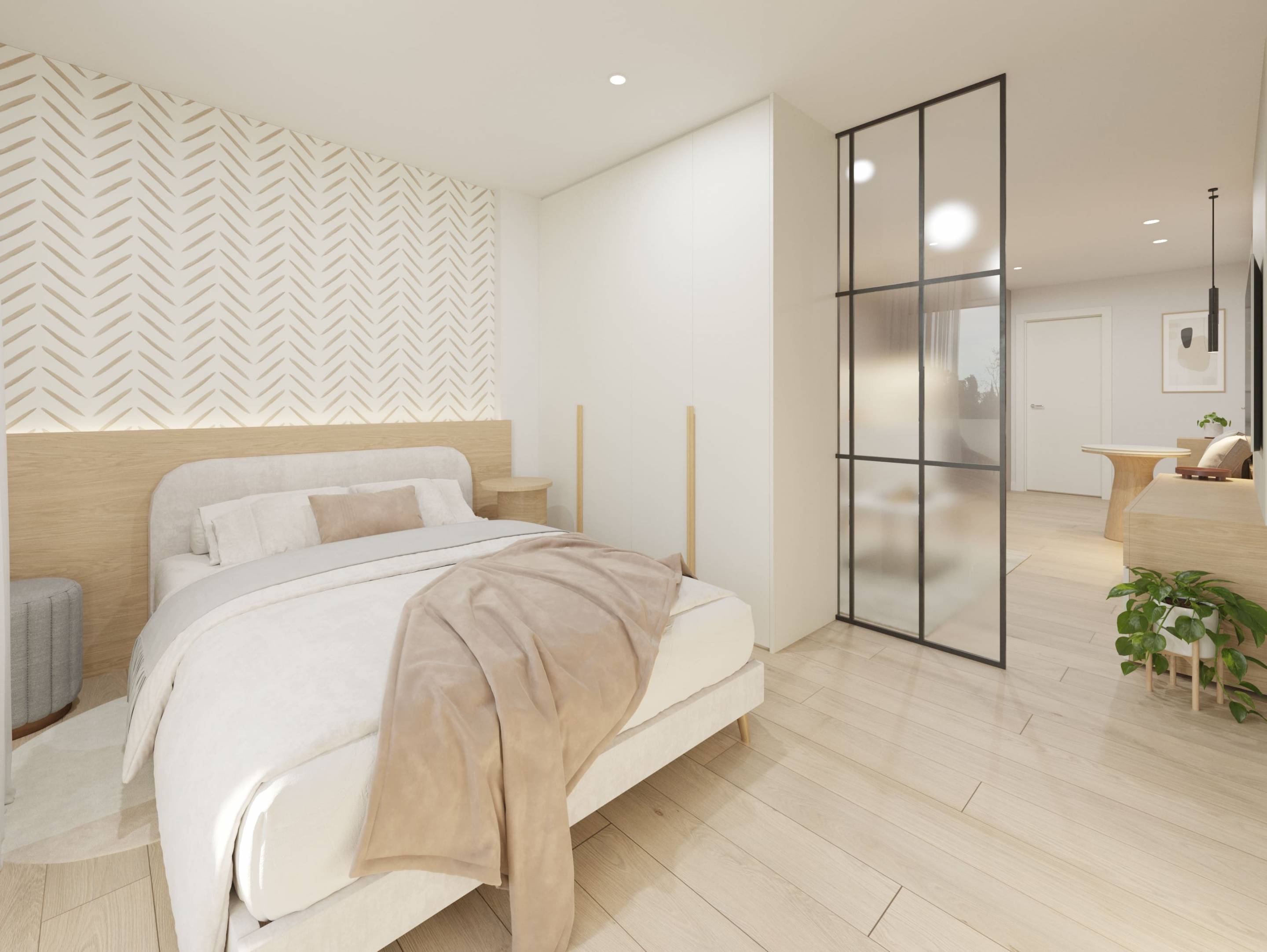 Kitchen counter and storage, new-build apartment, Guardamar Del Segura