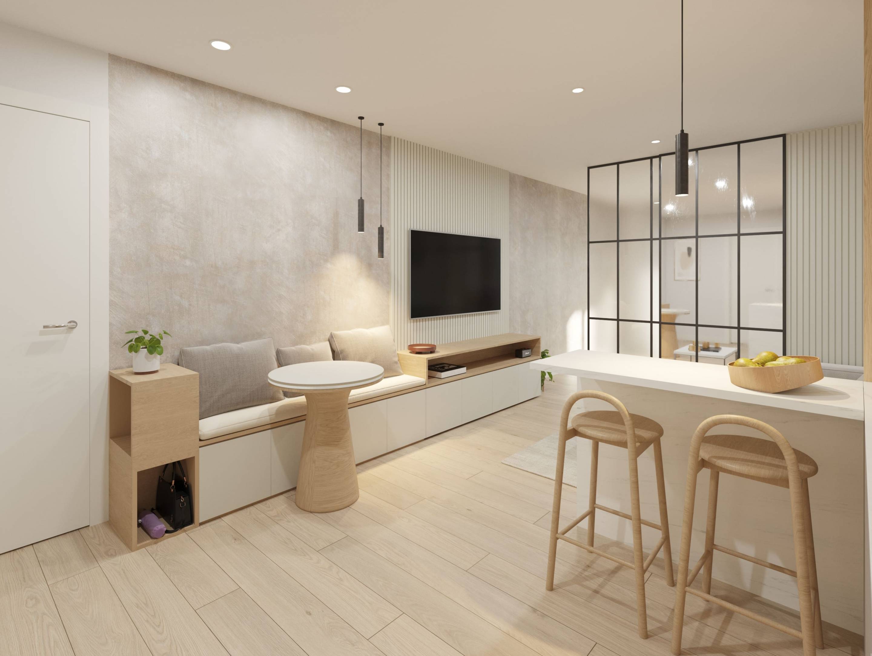 Floor plan layout, 2-bedroom new-build apartment, Pueblo, Guardamar Del Segura