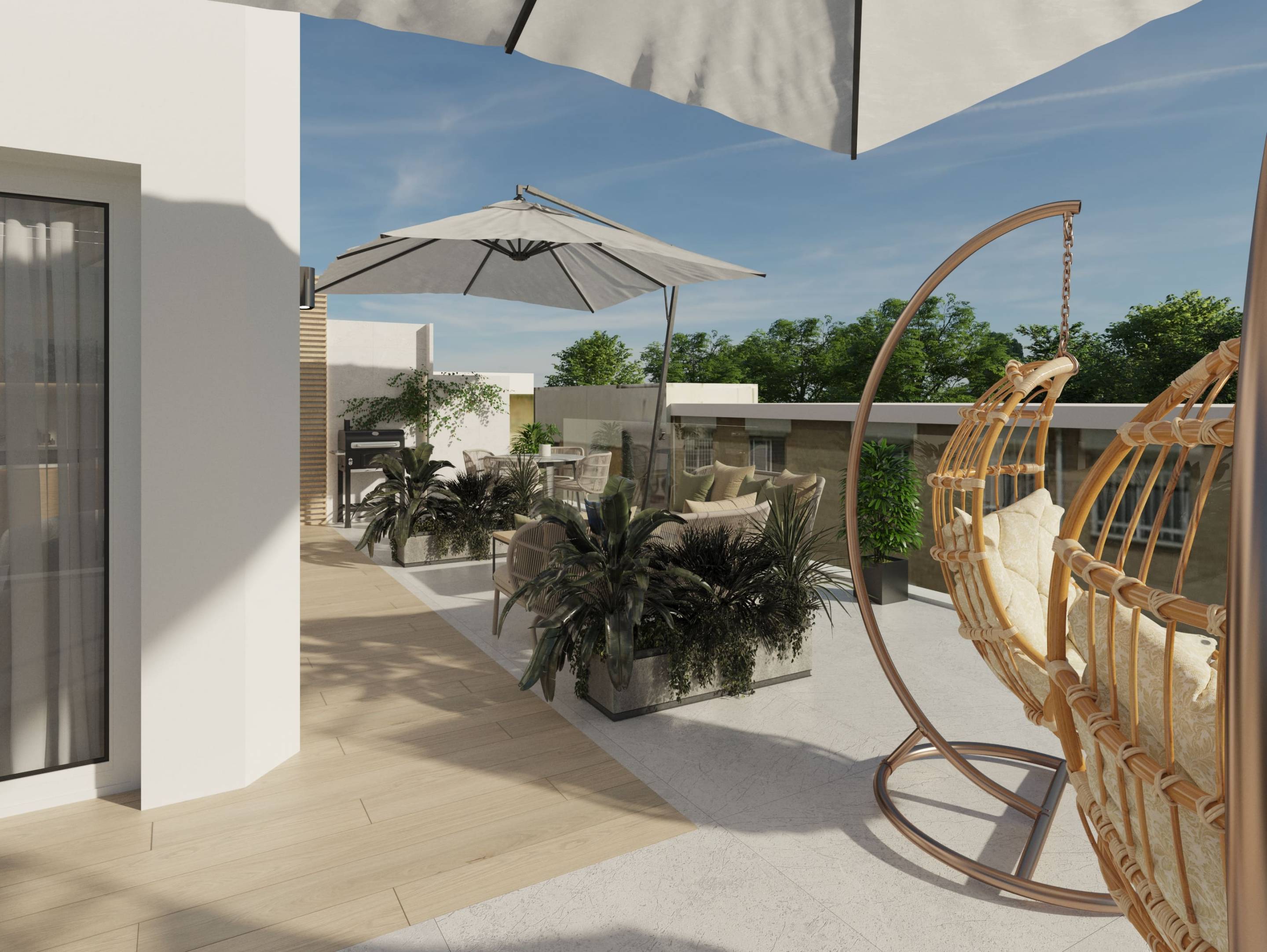 Kitchen layout, fourth-floor penthouse, Pueblo, Guardamar Del Segura