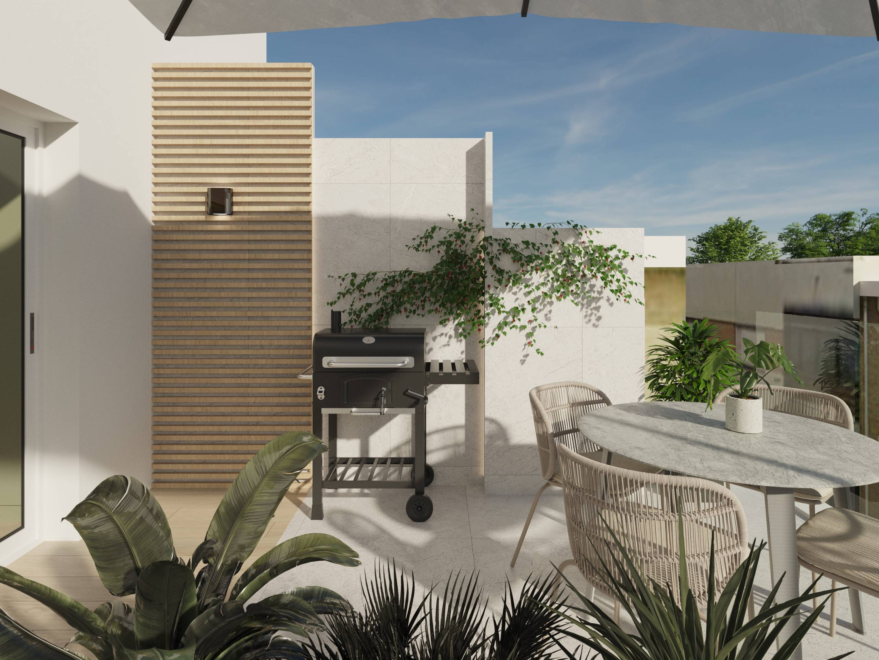 Bathroom wall tiling, 1-bedroom penthouse, Pueblo, Guardamar Del Segura