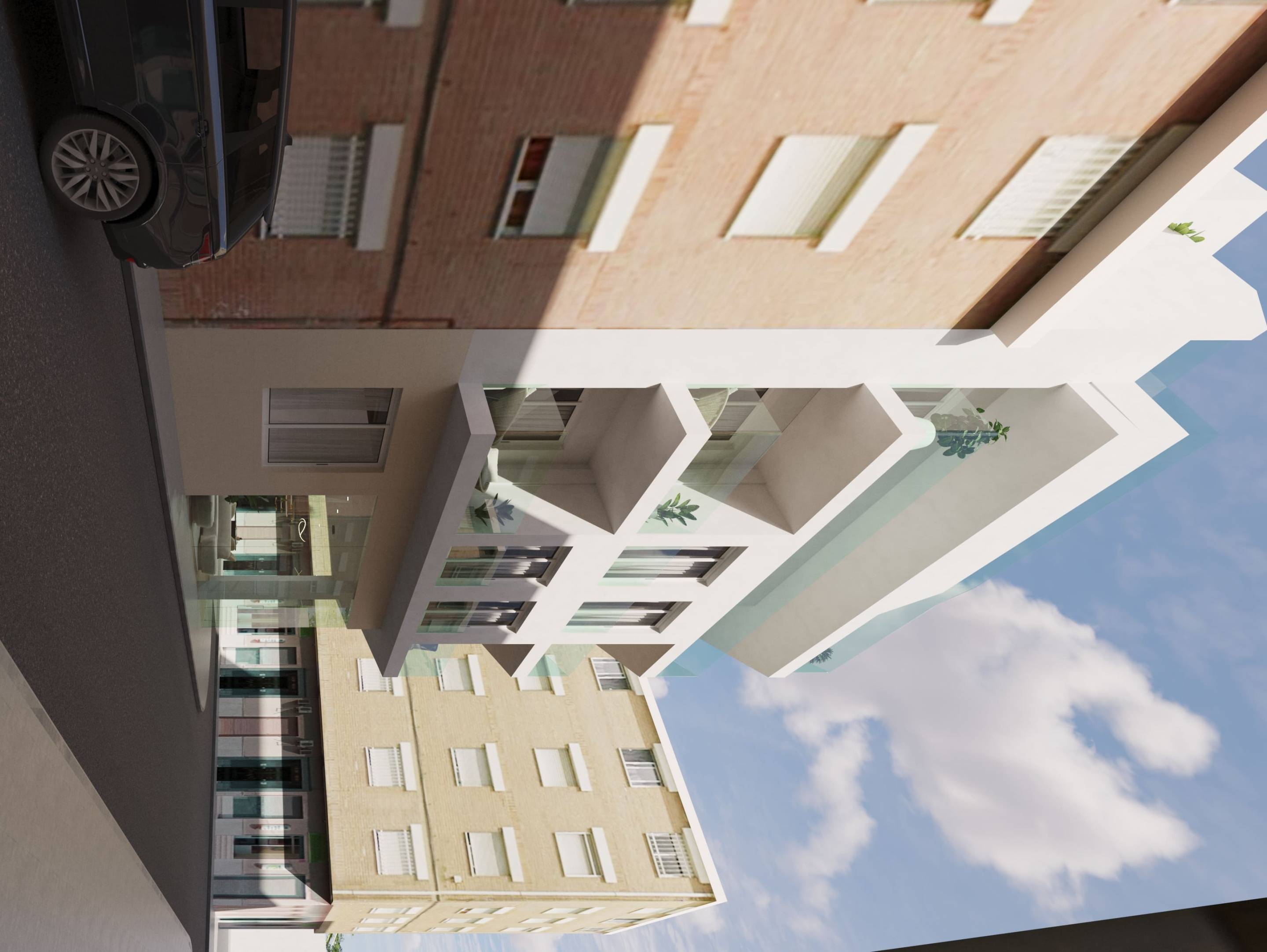 Solarium panorama, new-build penthouse, Pueblo, Guardamar Del Segura