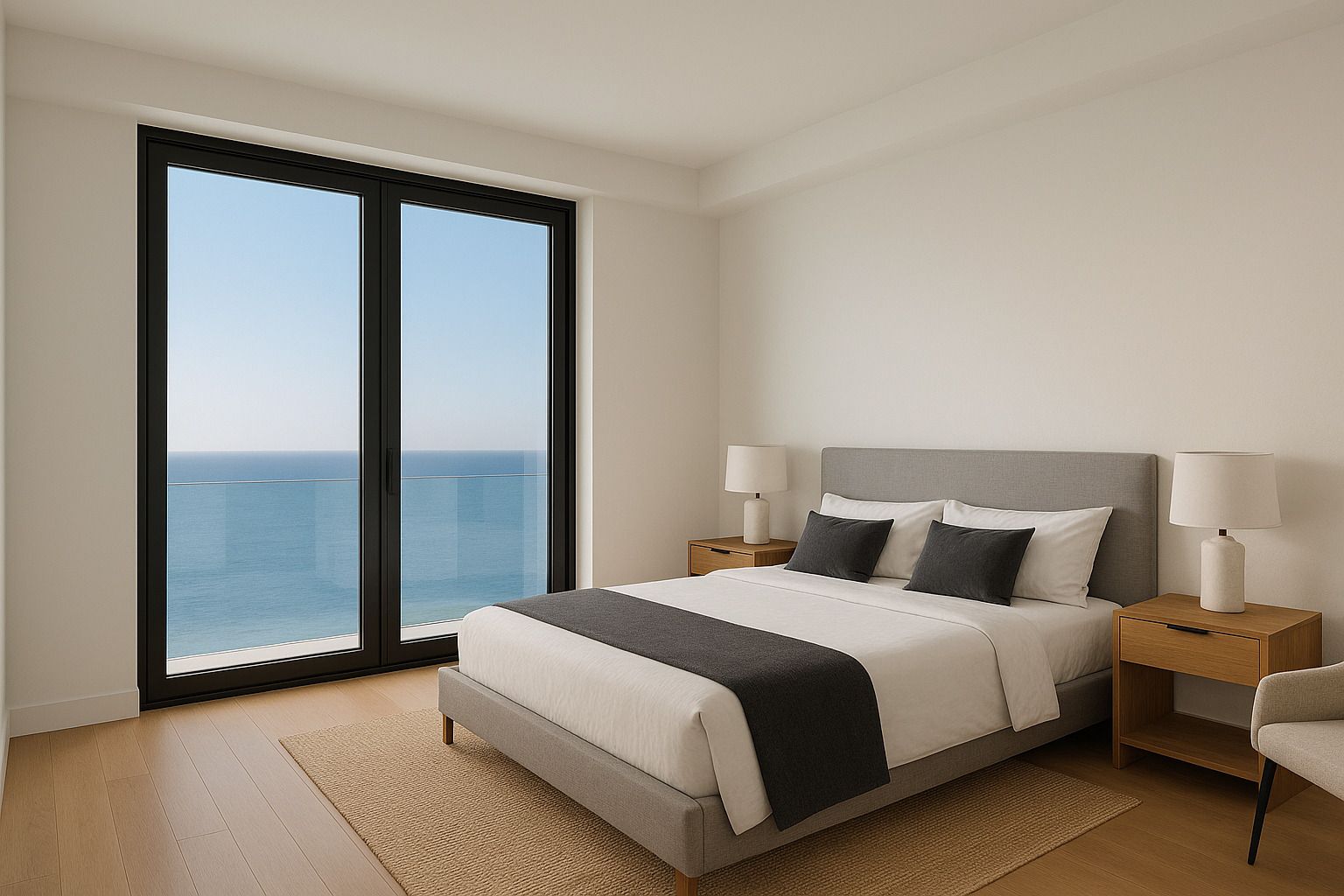 Living room with terrace access in new-build townhouse, Torrenueva
