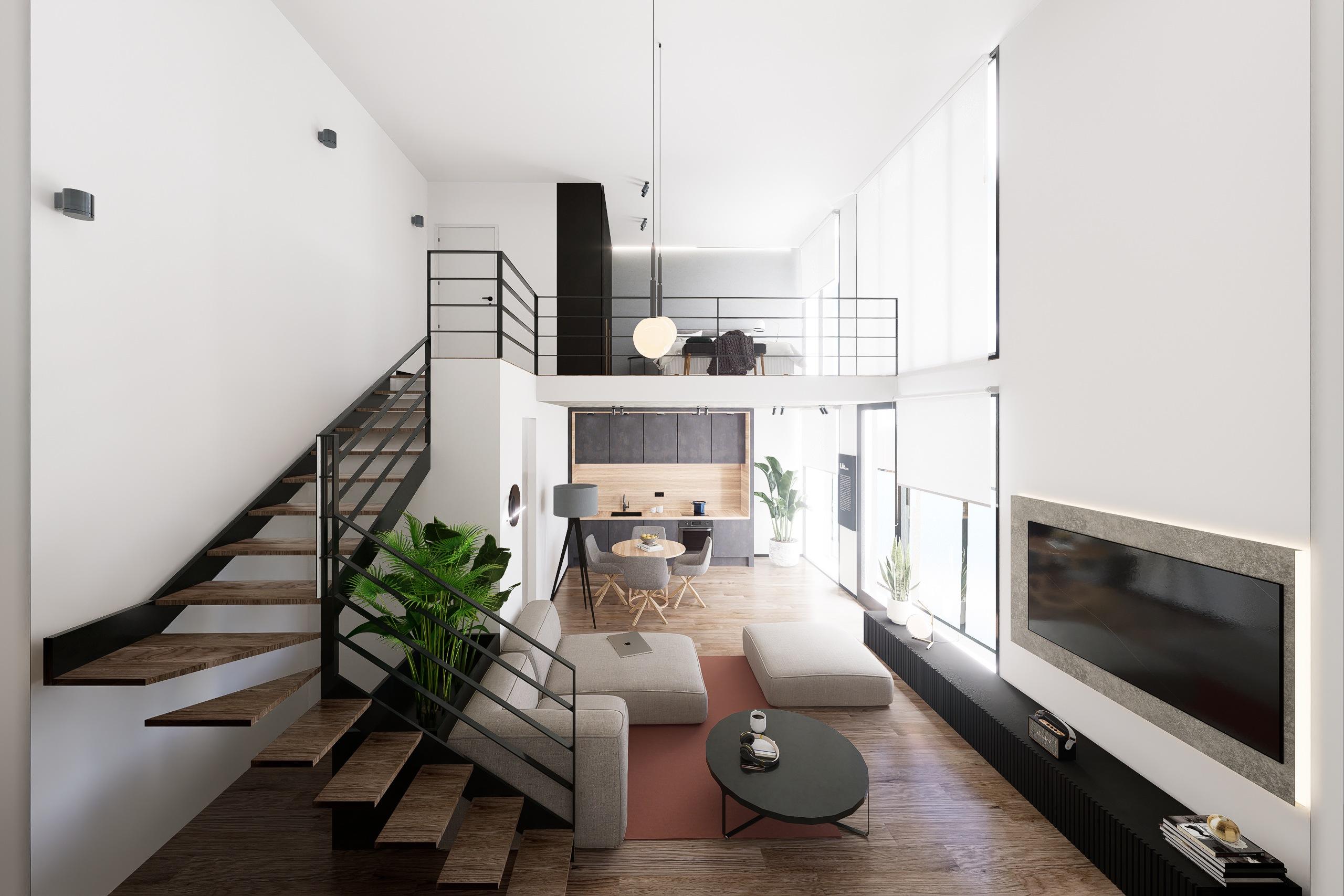 Kitchen and dining area layout, new-build apartment, Alipark, Alicante