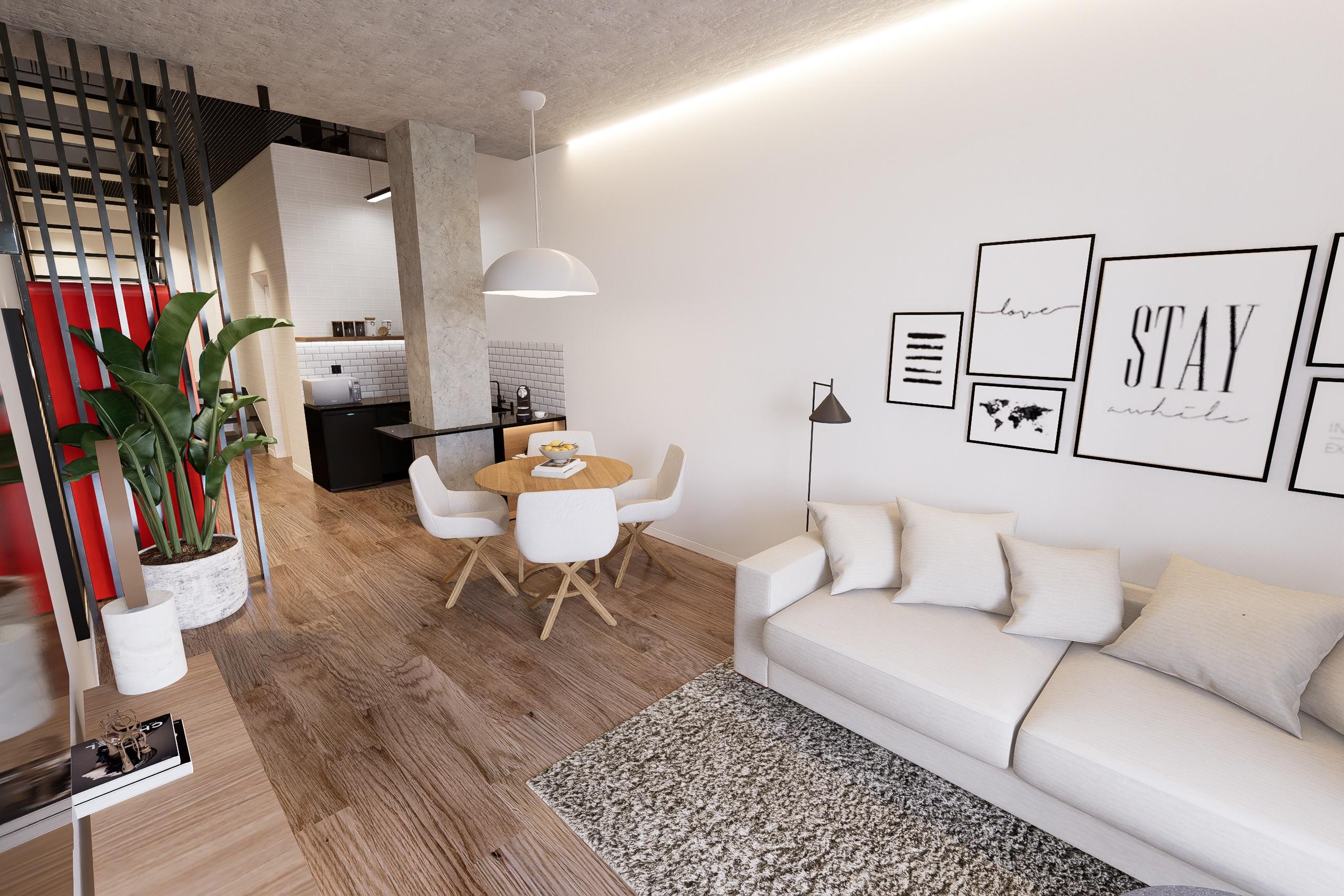 Kitchen worktop and storage units, new-build apartment, Alipark, Alicante