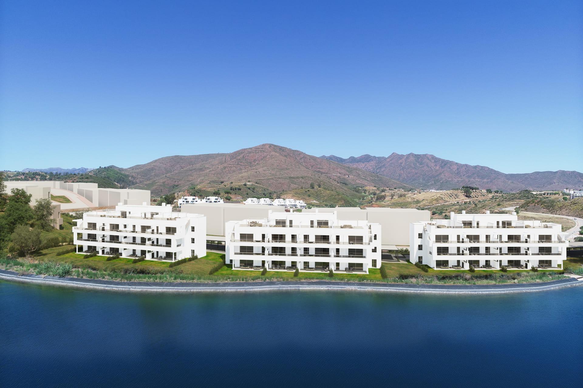 Master bedroom with built-in wardrobes in 3-bedroom penthouse, La Cala Golf, Mijas