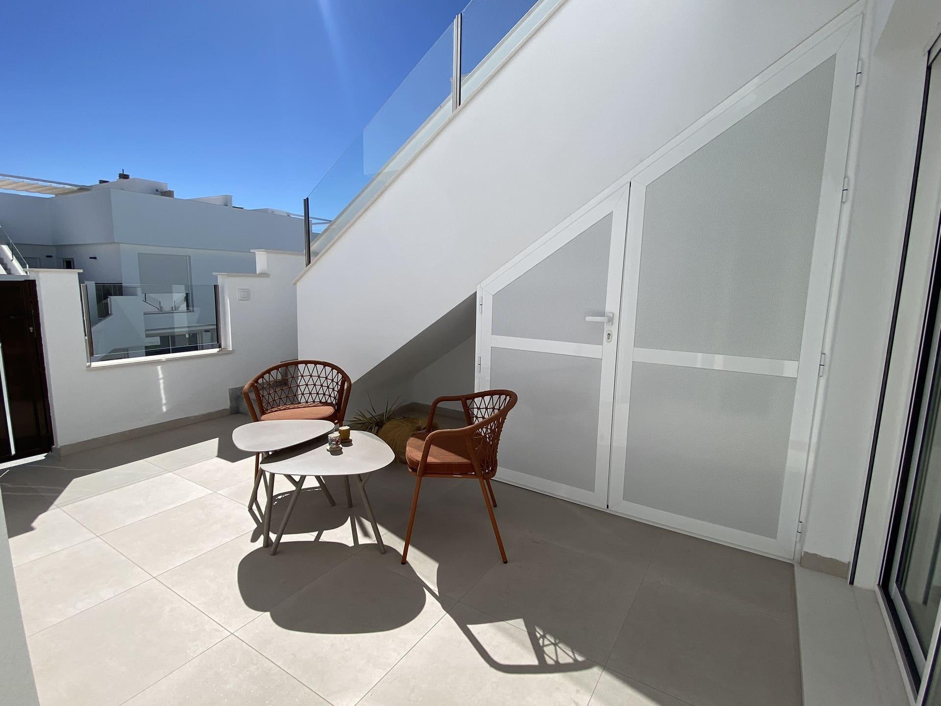 Ground-floor terrace with pergola structure in new-build bungalow, Zona Pueblo